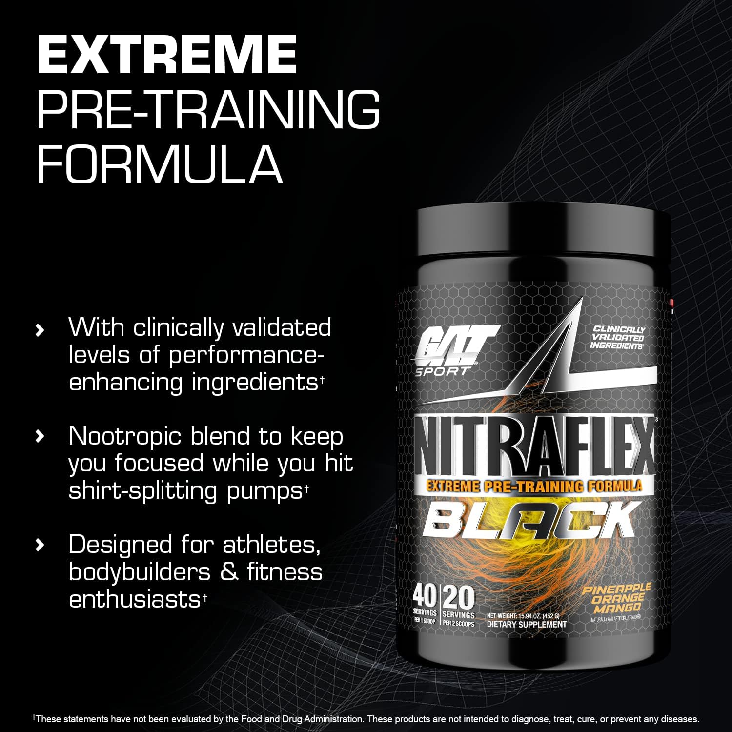 GAT | Nitraflex Black Extreme | Pre-Workout