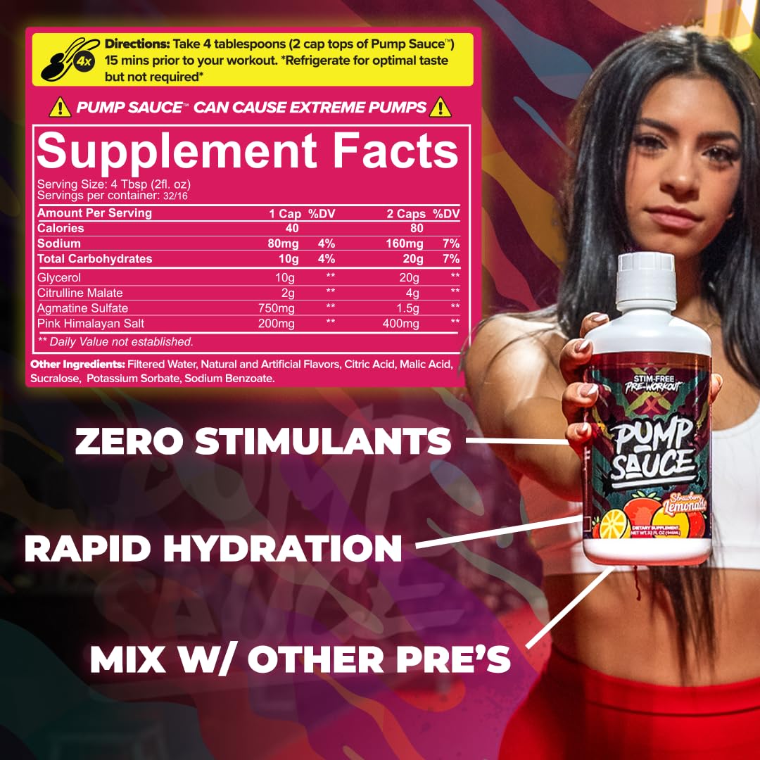 Pump Sauce | Liquid Glycerol | Stim-Free Pre-Workout