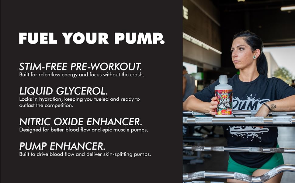 Pump Sauce | Liquid Glycerol | Stim-Free Pre-Workout