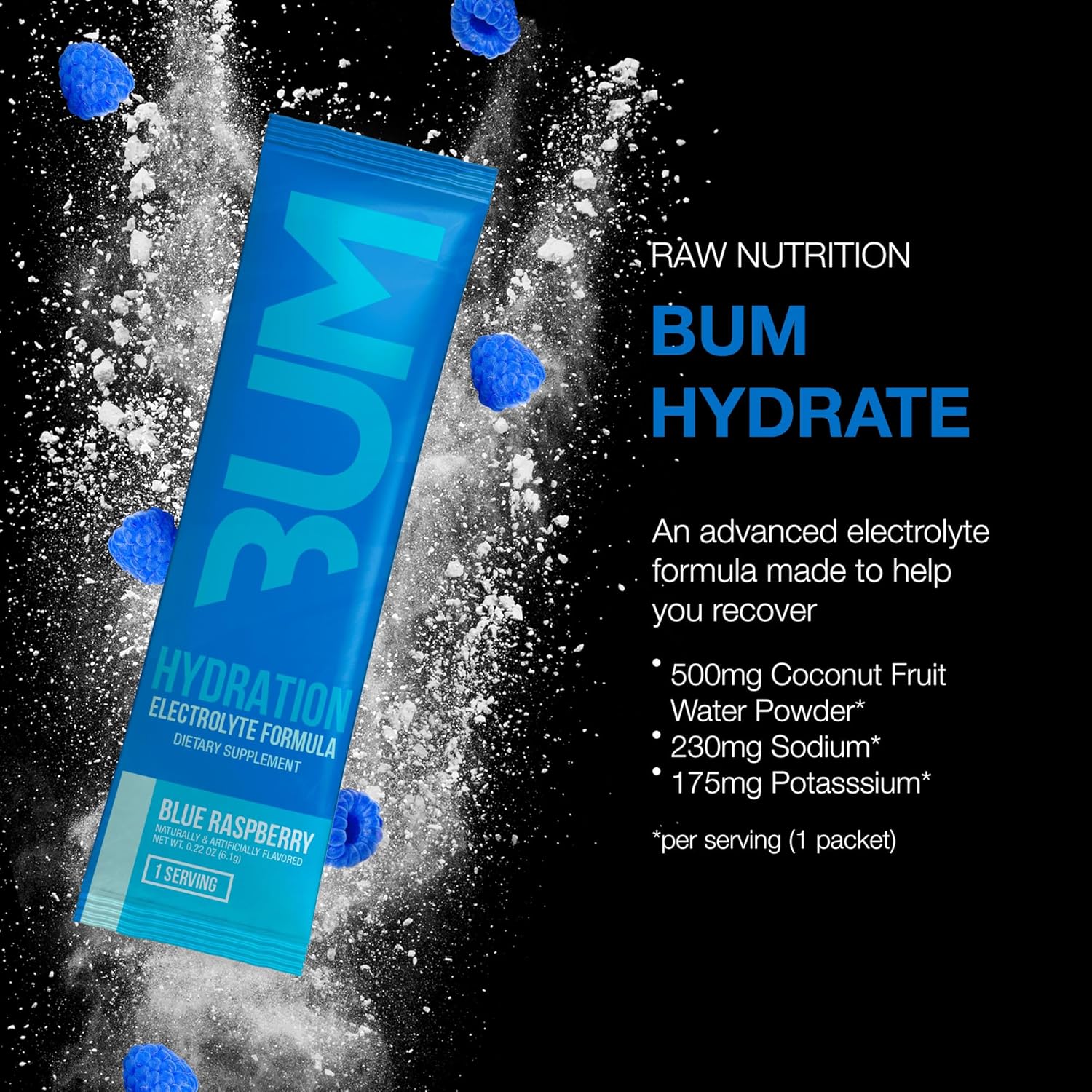 Raw | BUM Hydration | Electrolyte Formula