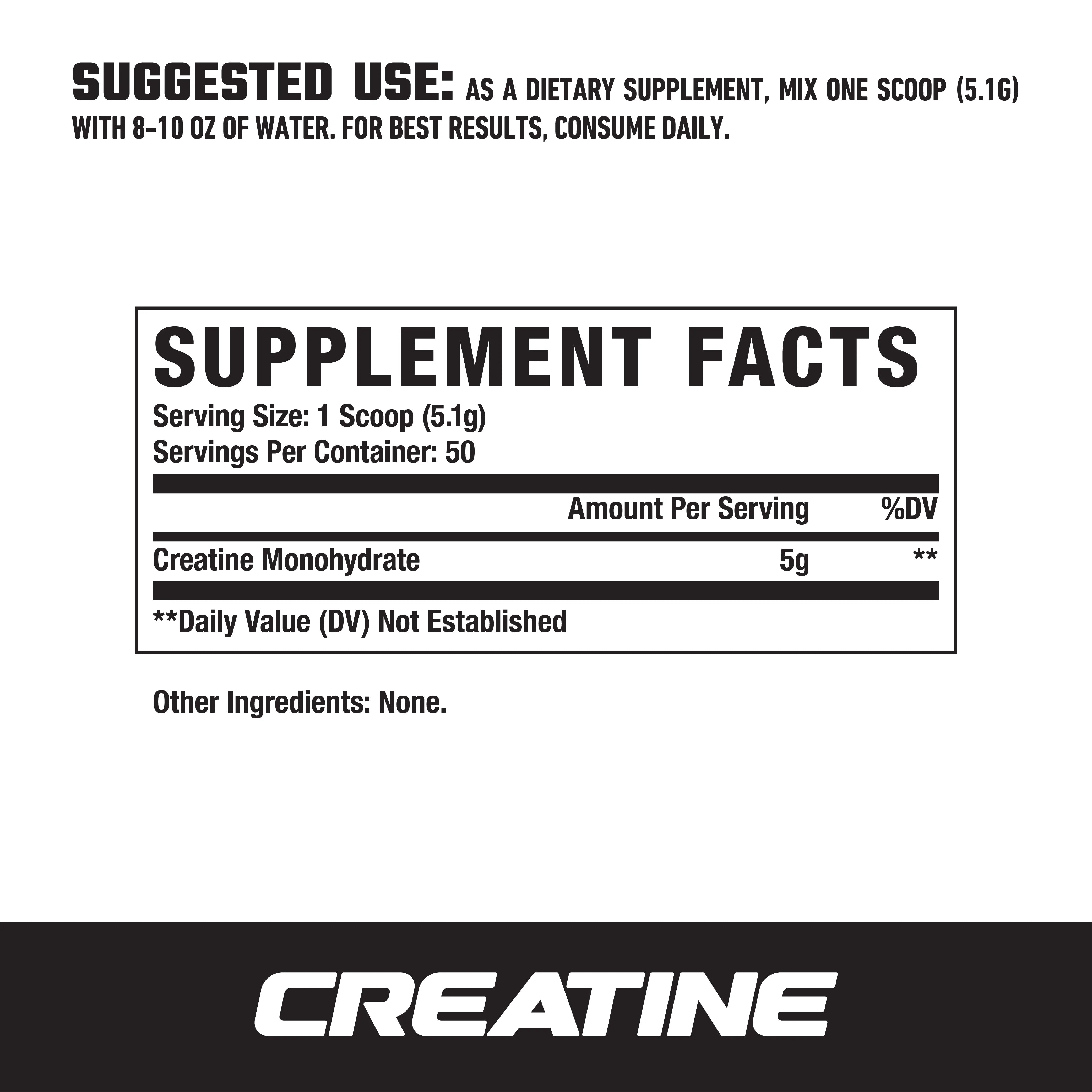 Axe & Sledge | Creatine Monohydrate | 50 Servings