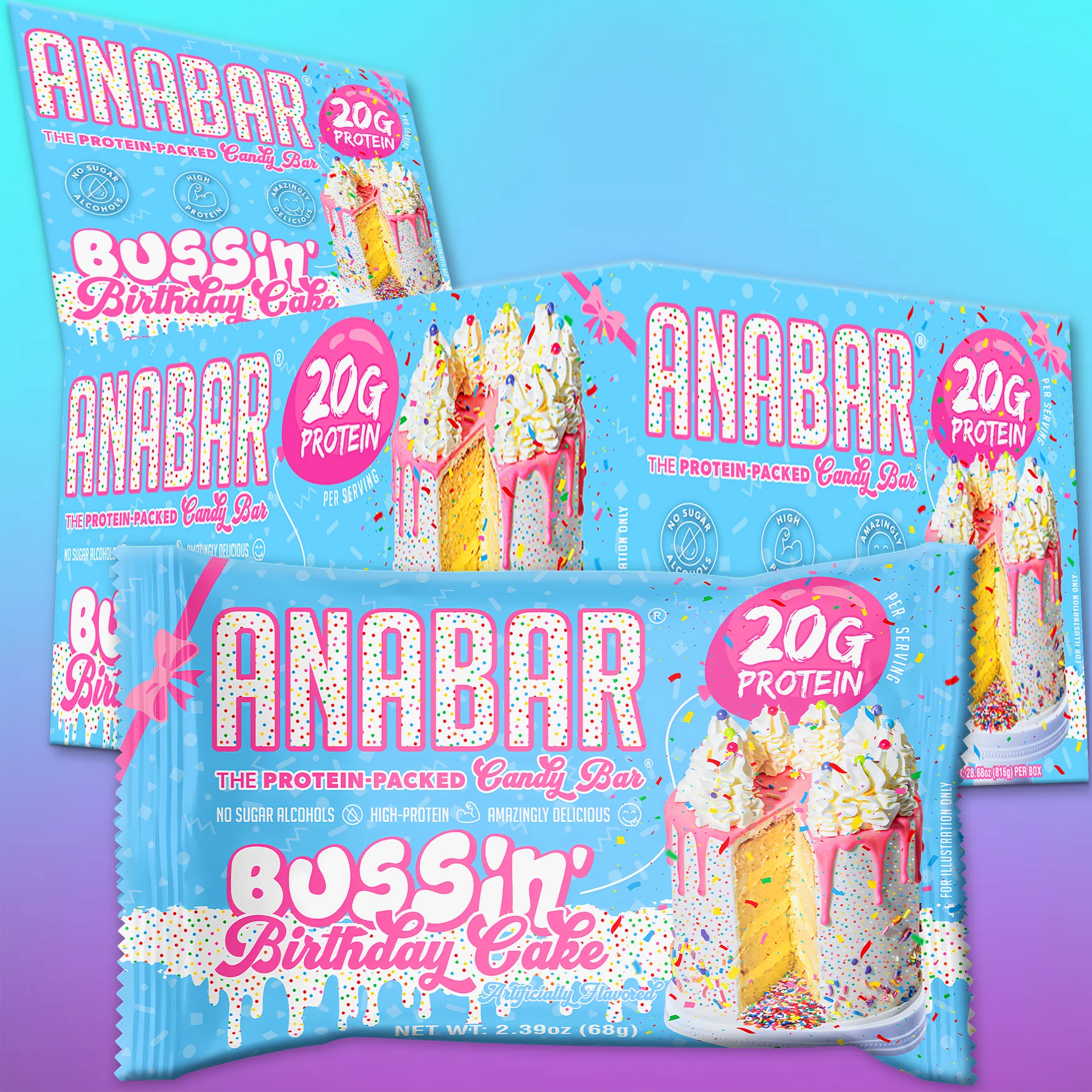 Anabar Anabar | The Protein-Packed Candy Bar - Side View | Nutrastop