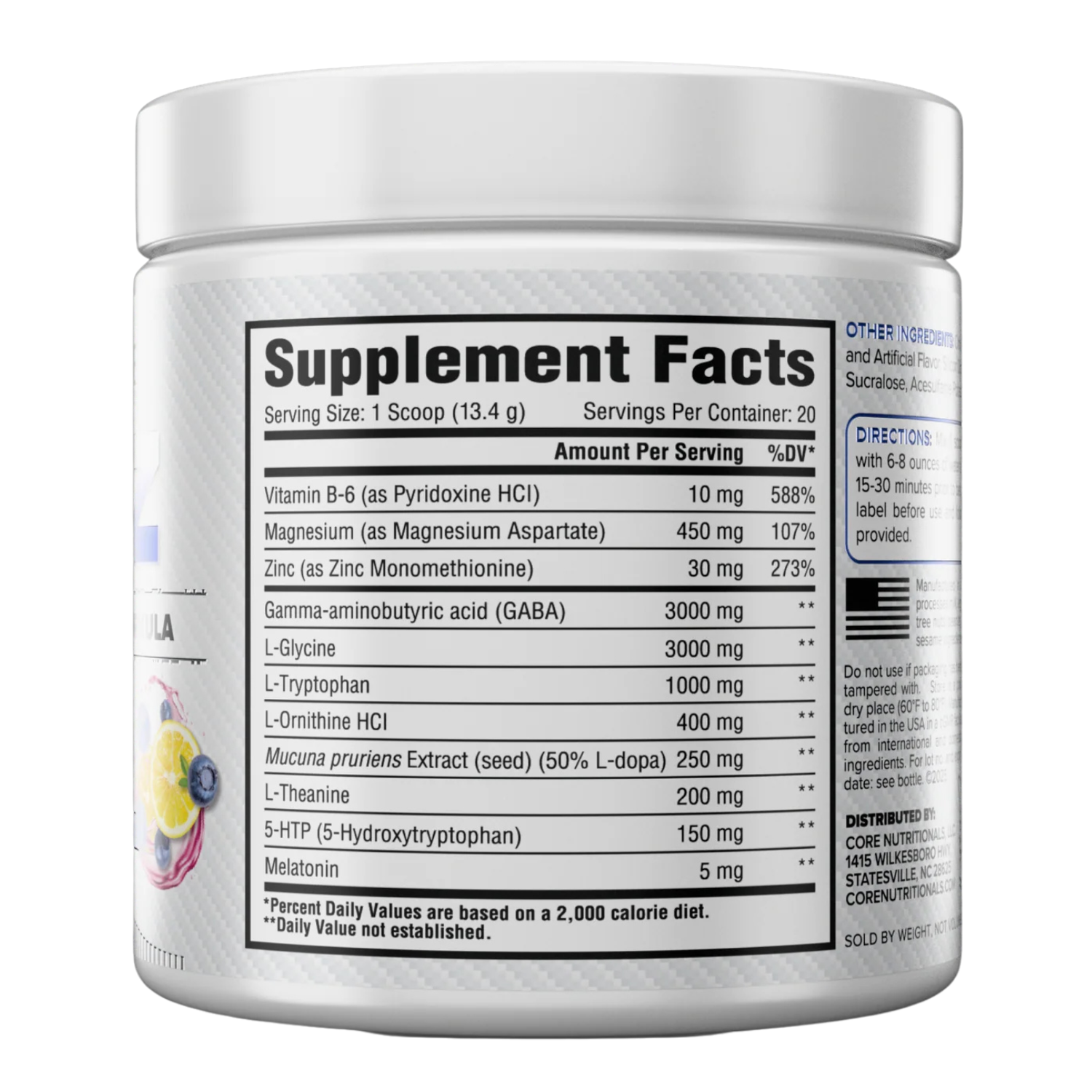 Core Nutritionals | ZZZ | Natural Sleep Formula