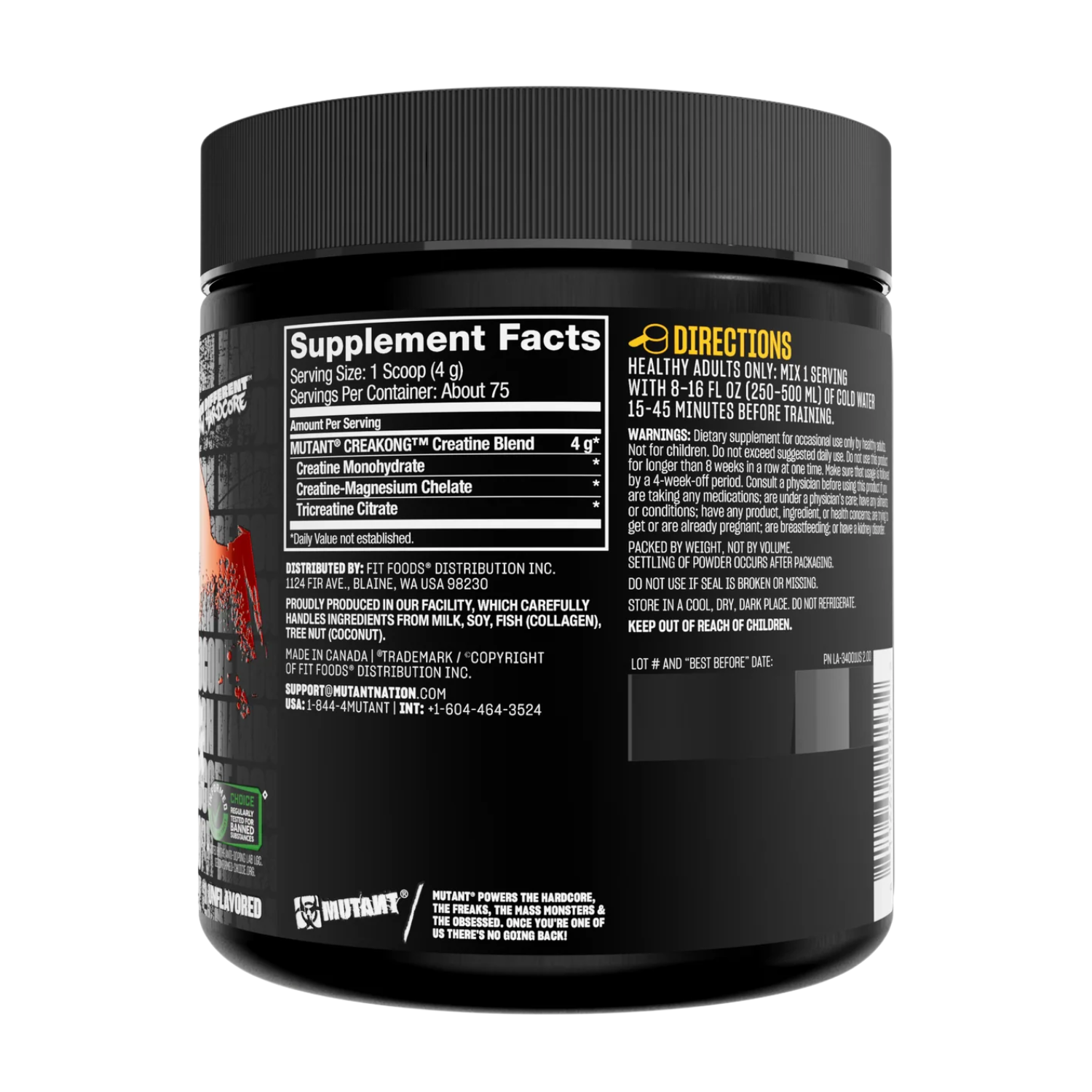 Mutant | CreaKong | Advanced Creatine Blend | 75 Serving