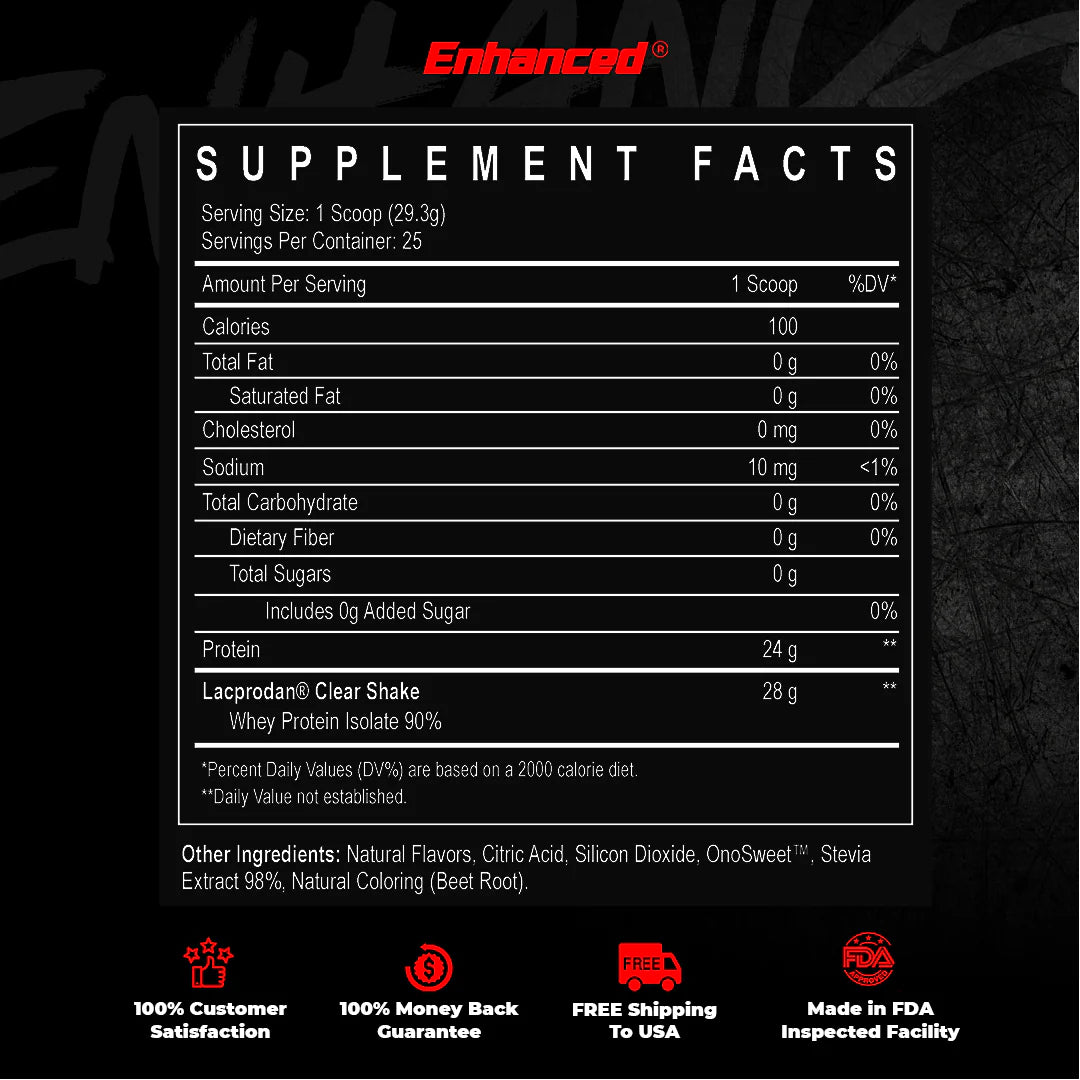 Enhanced | IO Clear Whey | 20 serving