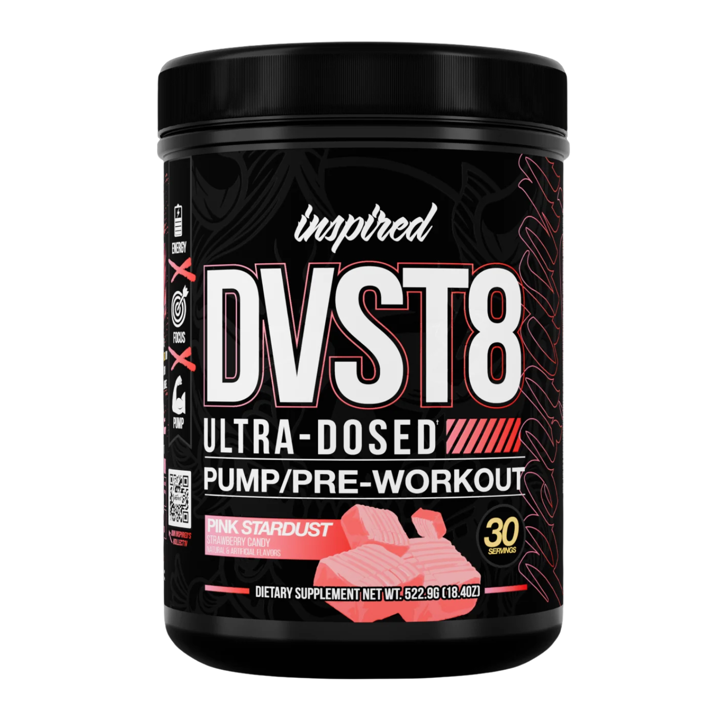 Inspired Nutraceuticals | DVST8 25 | Ultra-Dosed Pump/Pre