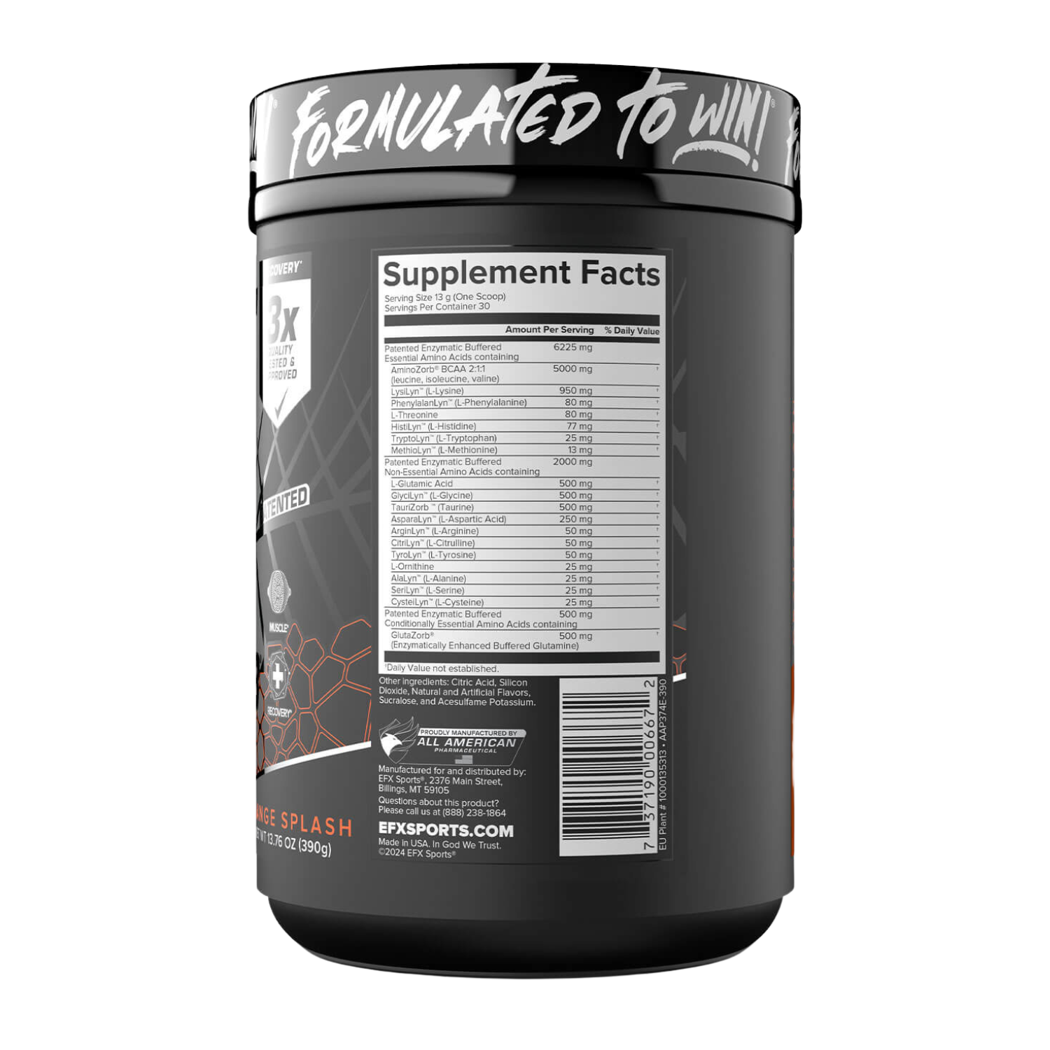 EFX Sports | AminoZorb Elite 21 | PH-Correct Full Spectrum Aminos