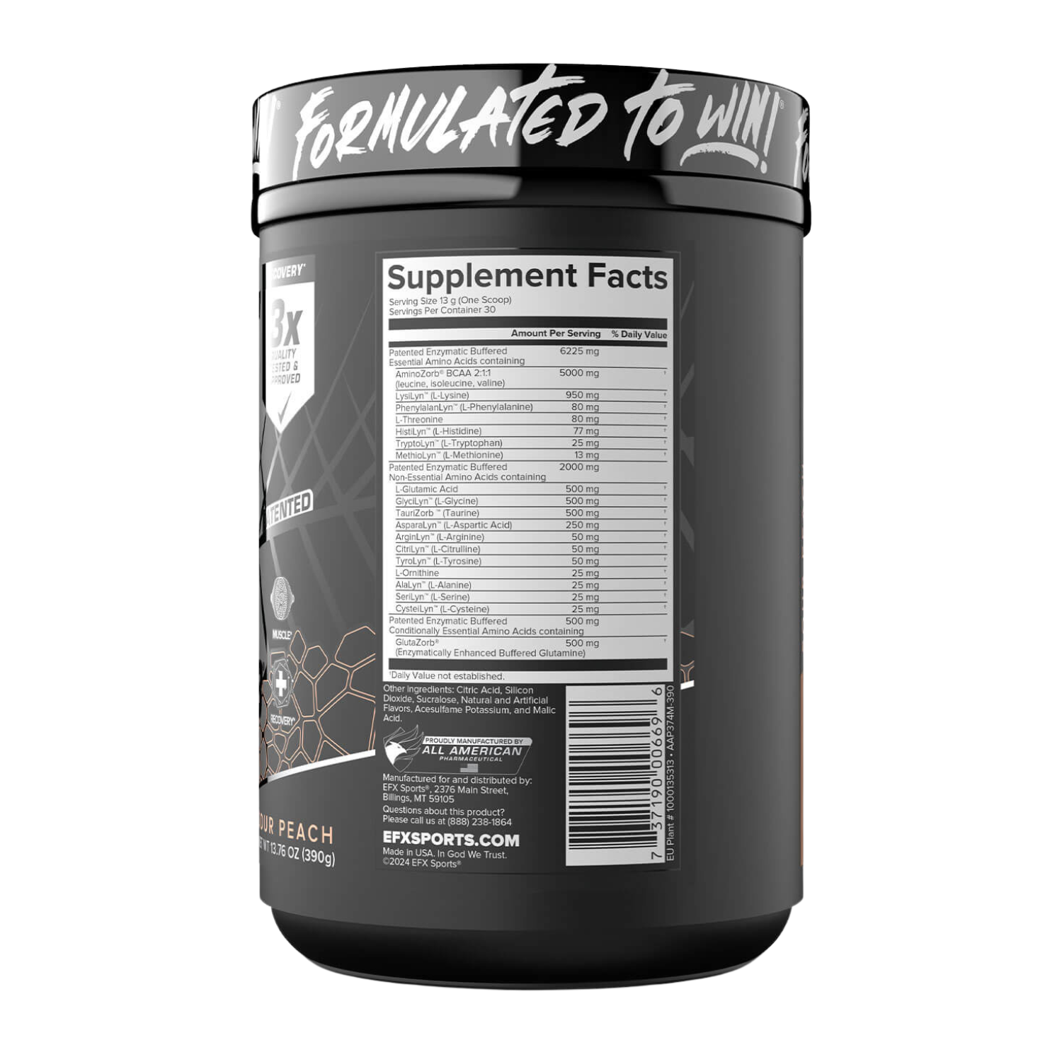 EFX Sports | AminoZorb Elite 21 | PH-Correct Full Spectrum Aminos