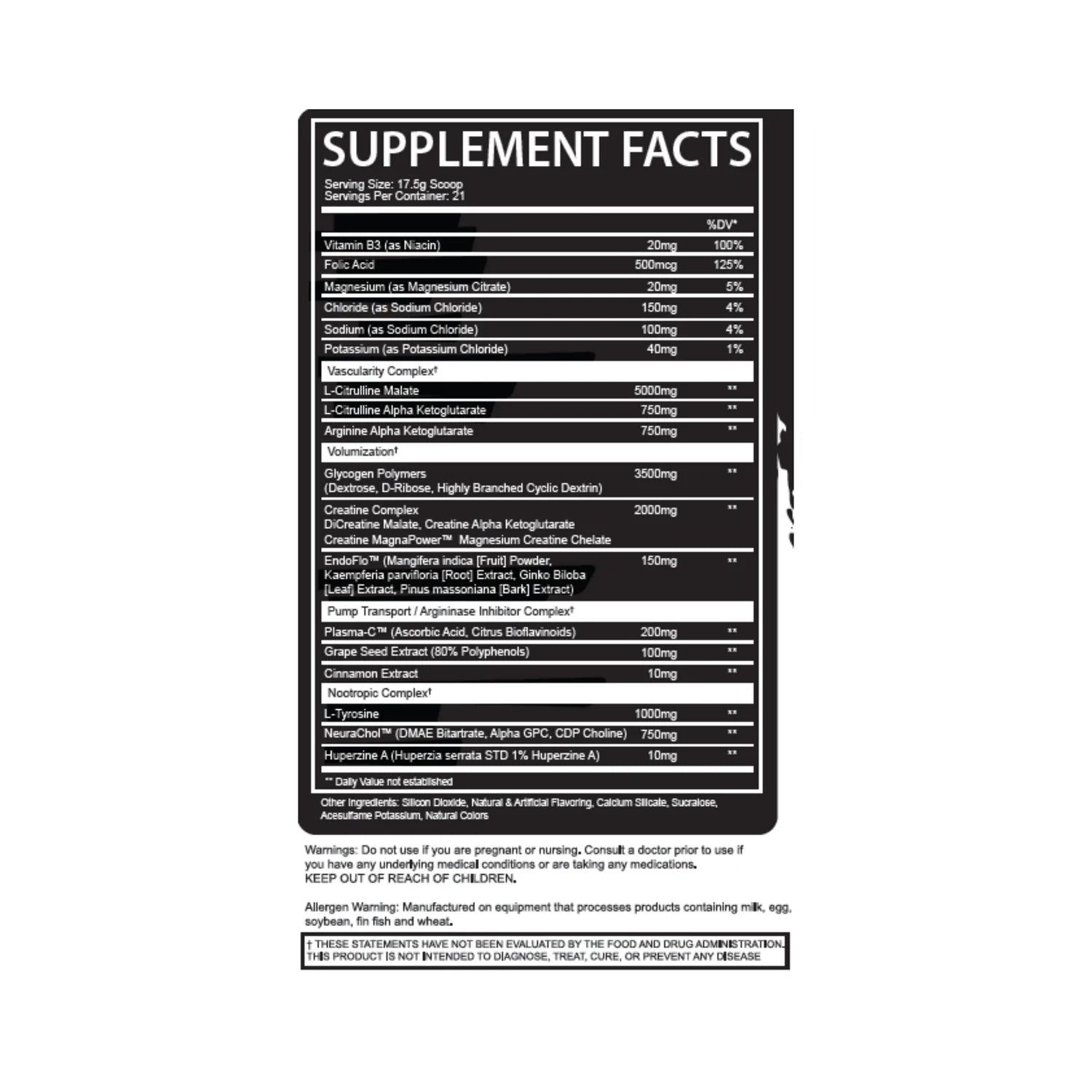 Afterdark | EPO+ Neural Pump | Stim Free Pre