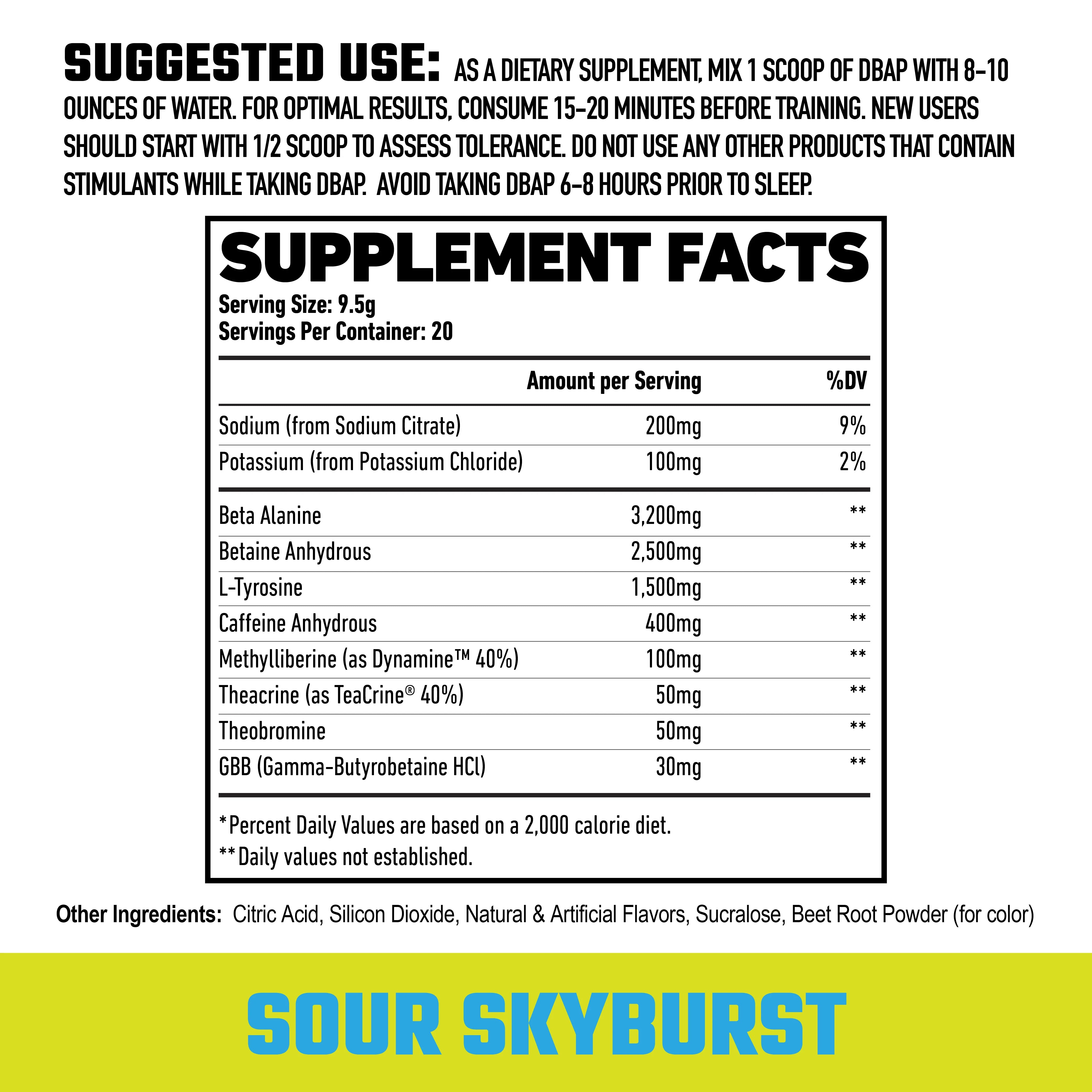 Axe & Sledge | DBAP | High Stim Pre-Workout