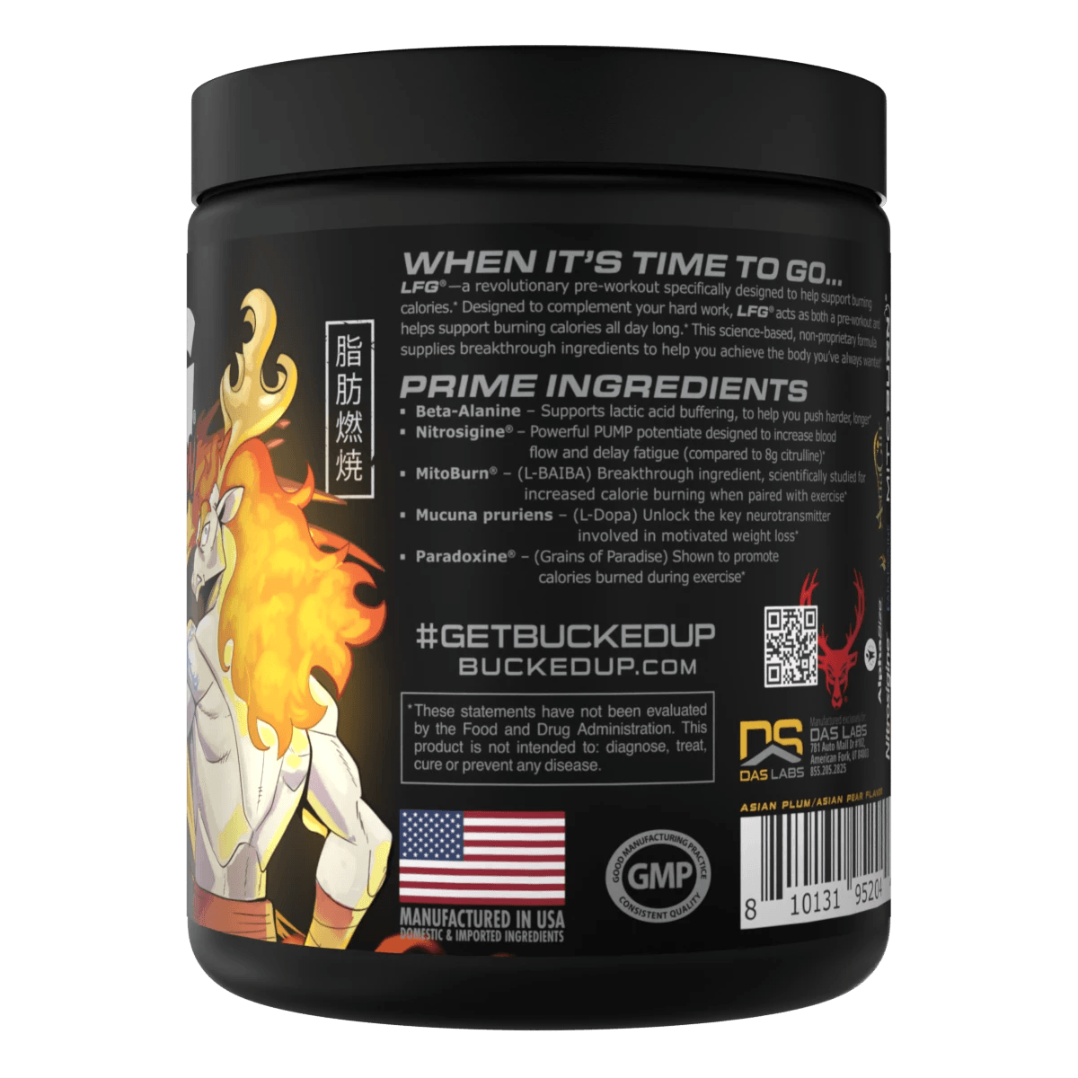 Bucked Up | LFG Fat Burning Preworkout | Anime Series