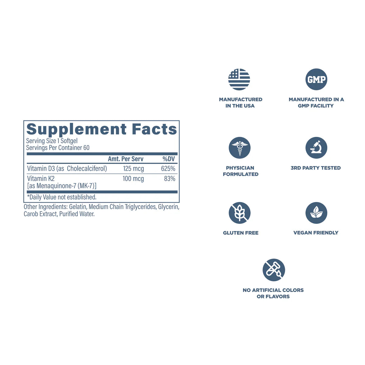 Revive | K2 & D3 | 30 Capsules