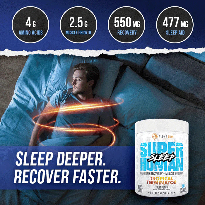 Alpha Lion | Super Human Sleep  (Sleep Aid Fat Burner + Muscle Builder)