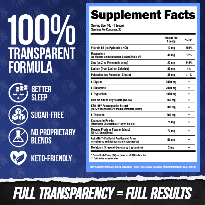 Alpha Lion | Super Human Sleep  (Sleep Aid Fat Burner + Muscle Builder)