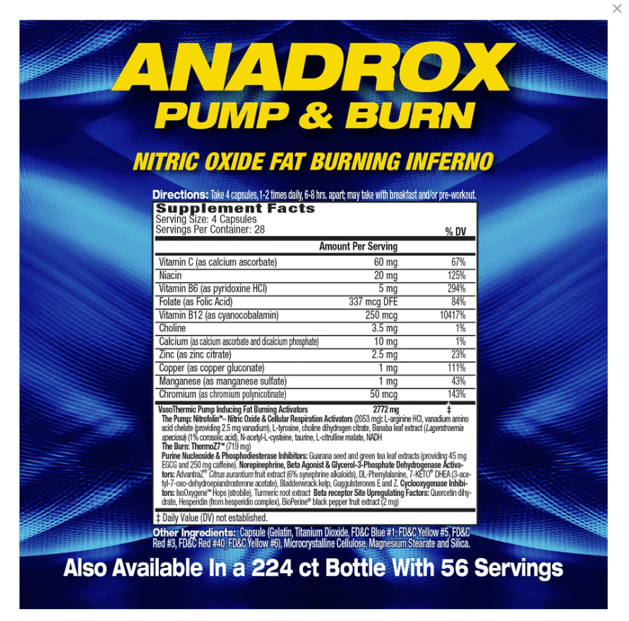 MHP | Anadrox Pump & Burn