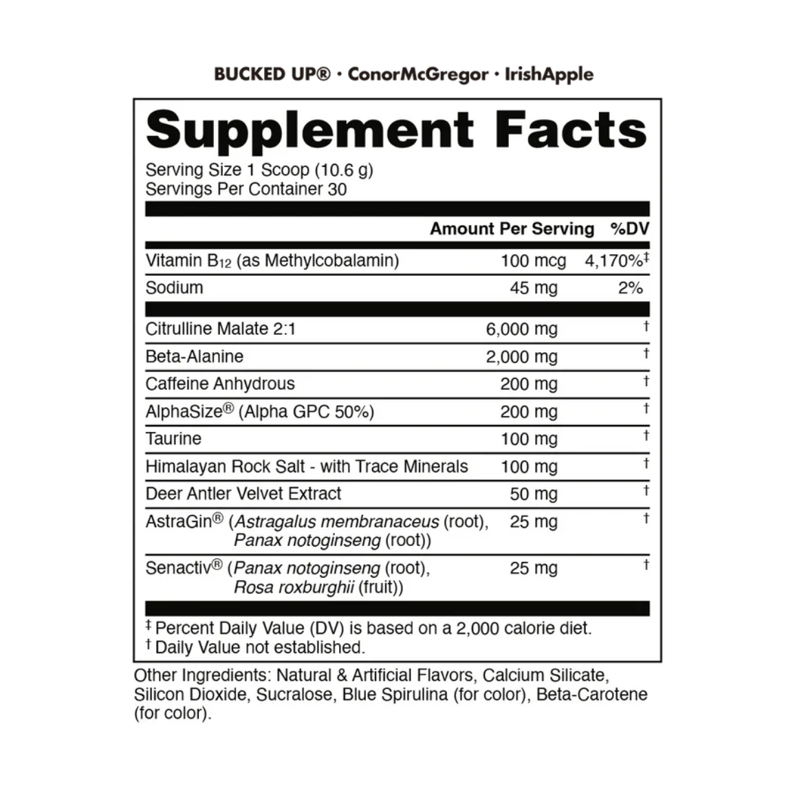 Bucked Up x Conor McGregor | Notorius Buck | Pre Workout