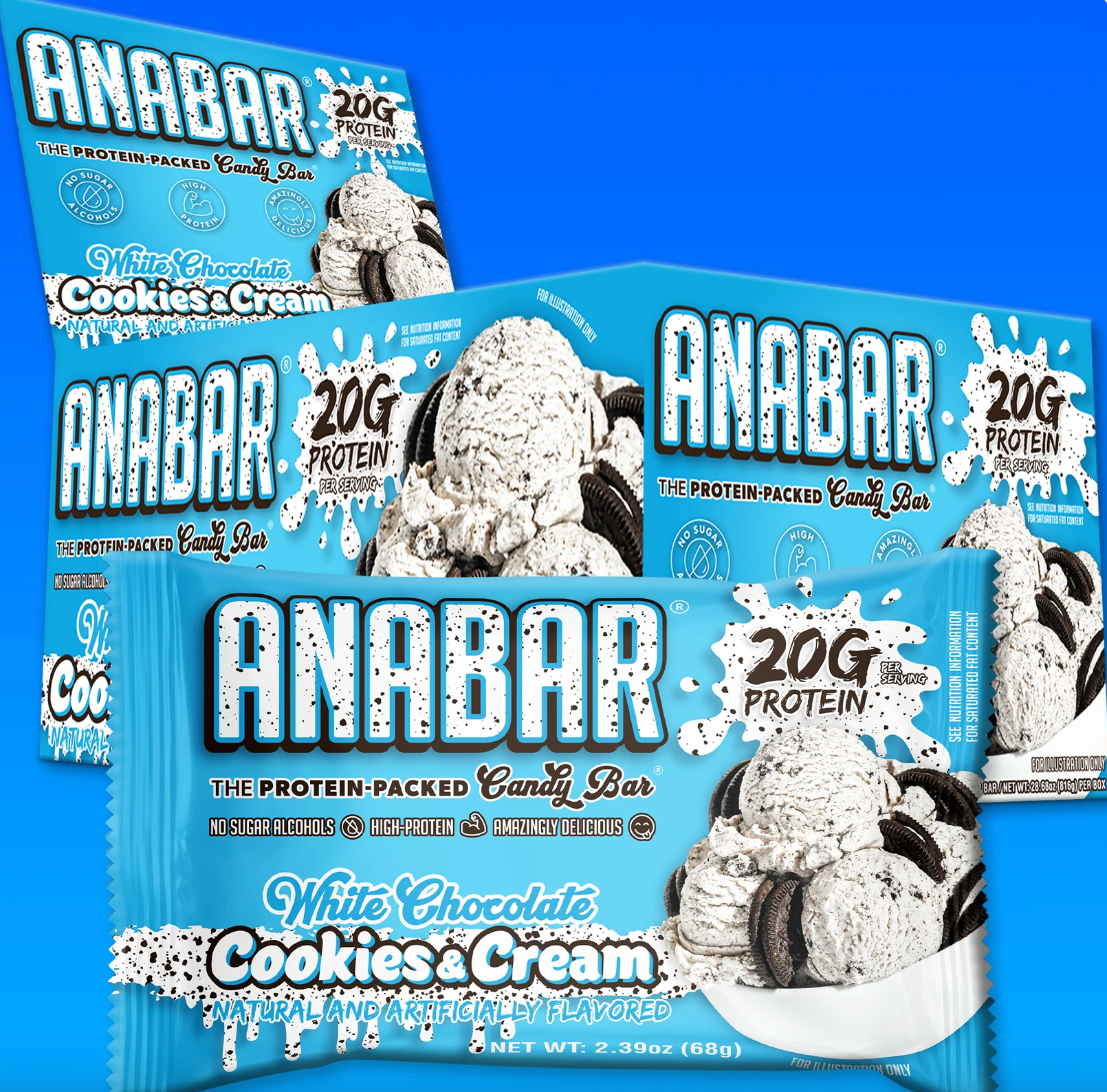 Anabar Protein Bar Candy Bar Style 1 Bar - For Lifters in a gaining phase | Nutrastop