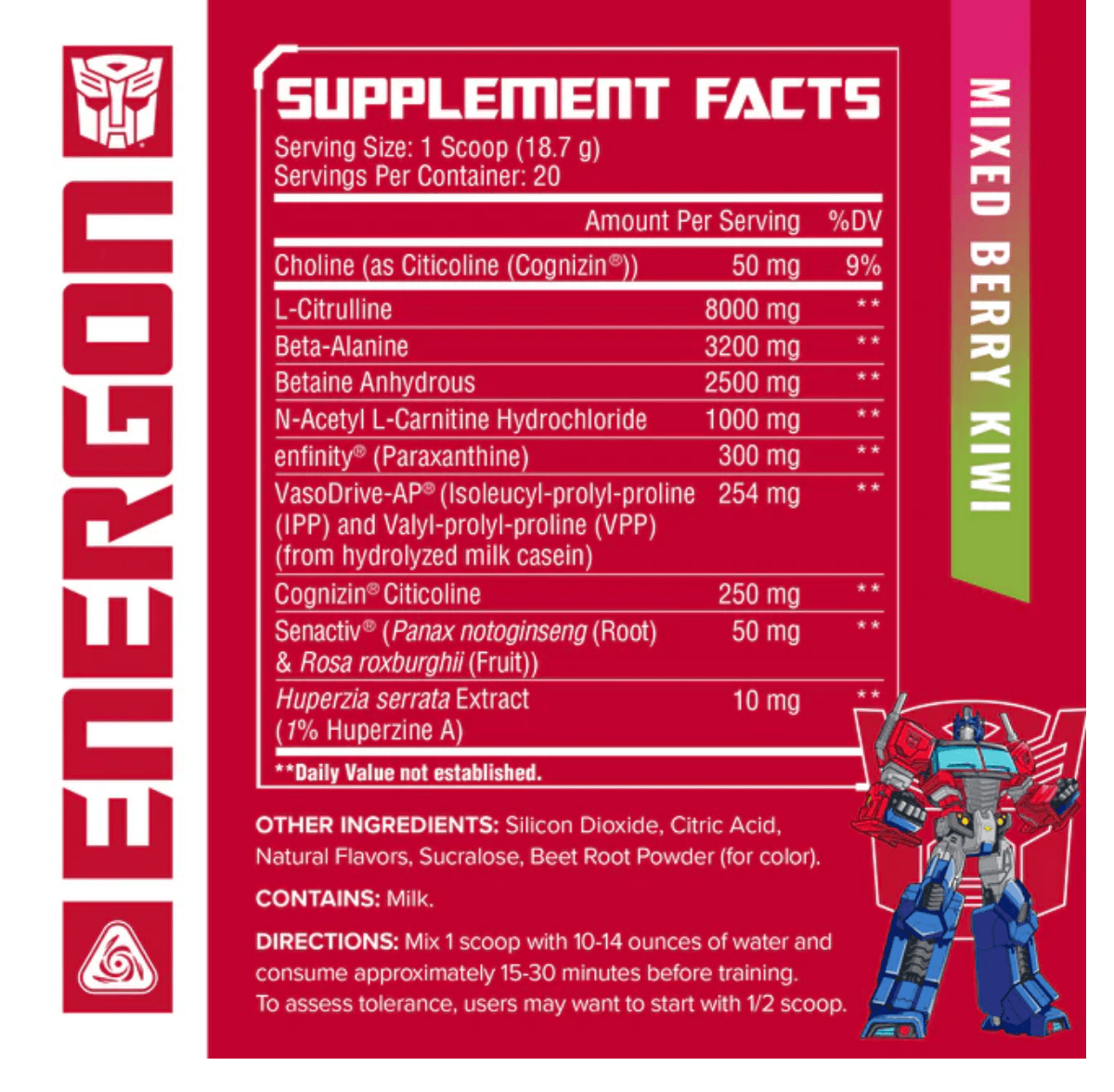 Core Nutritionals | Energon Pre-Workout | Transformers Edition