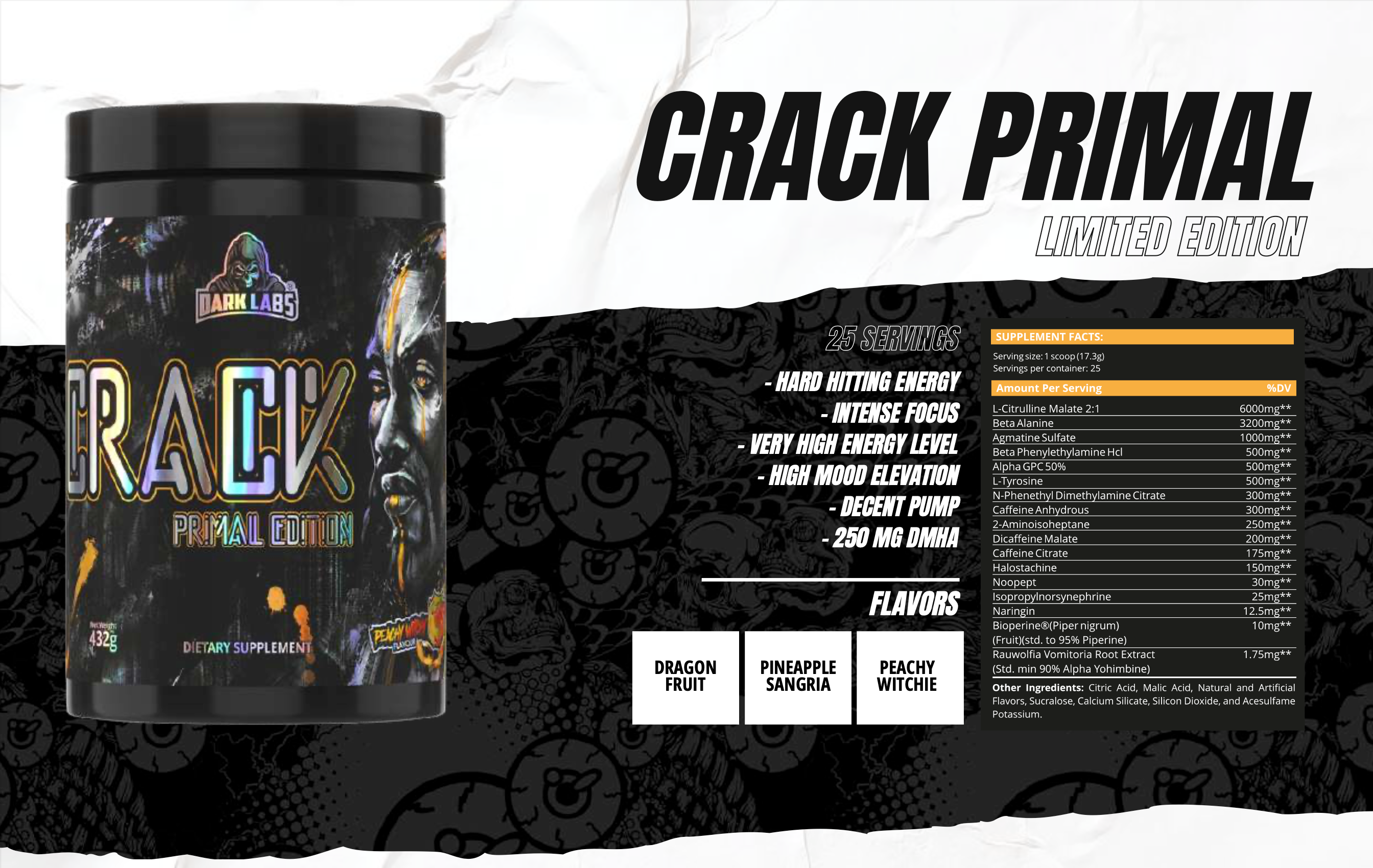 Dark Labs | Crack Primal Edition | Pre Workout