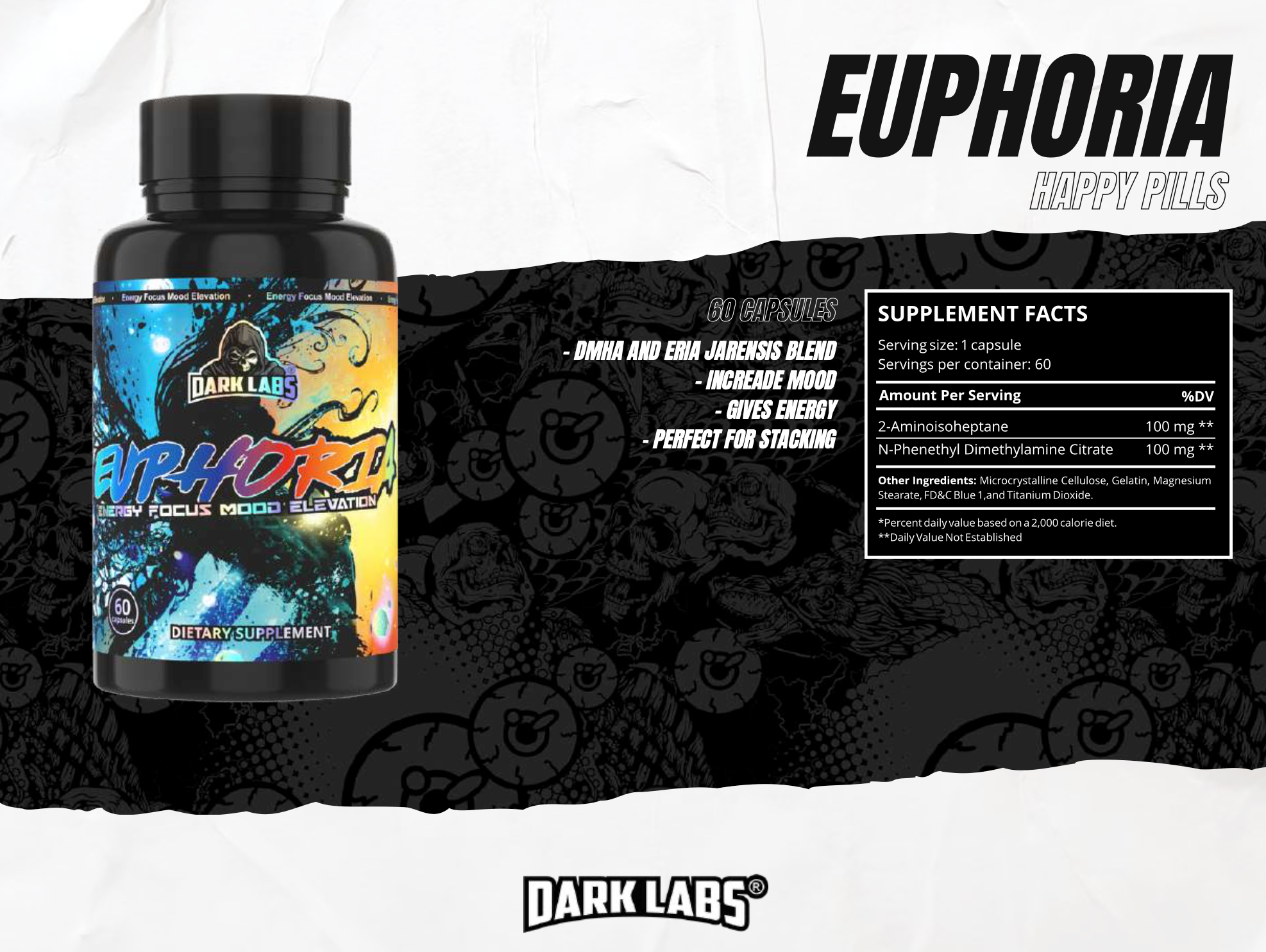Dark Labs | Euphoria | Energy/Focus/Mood Elevation