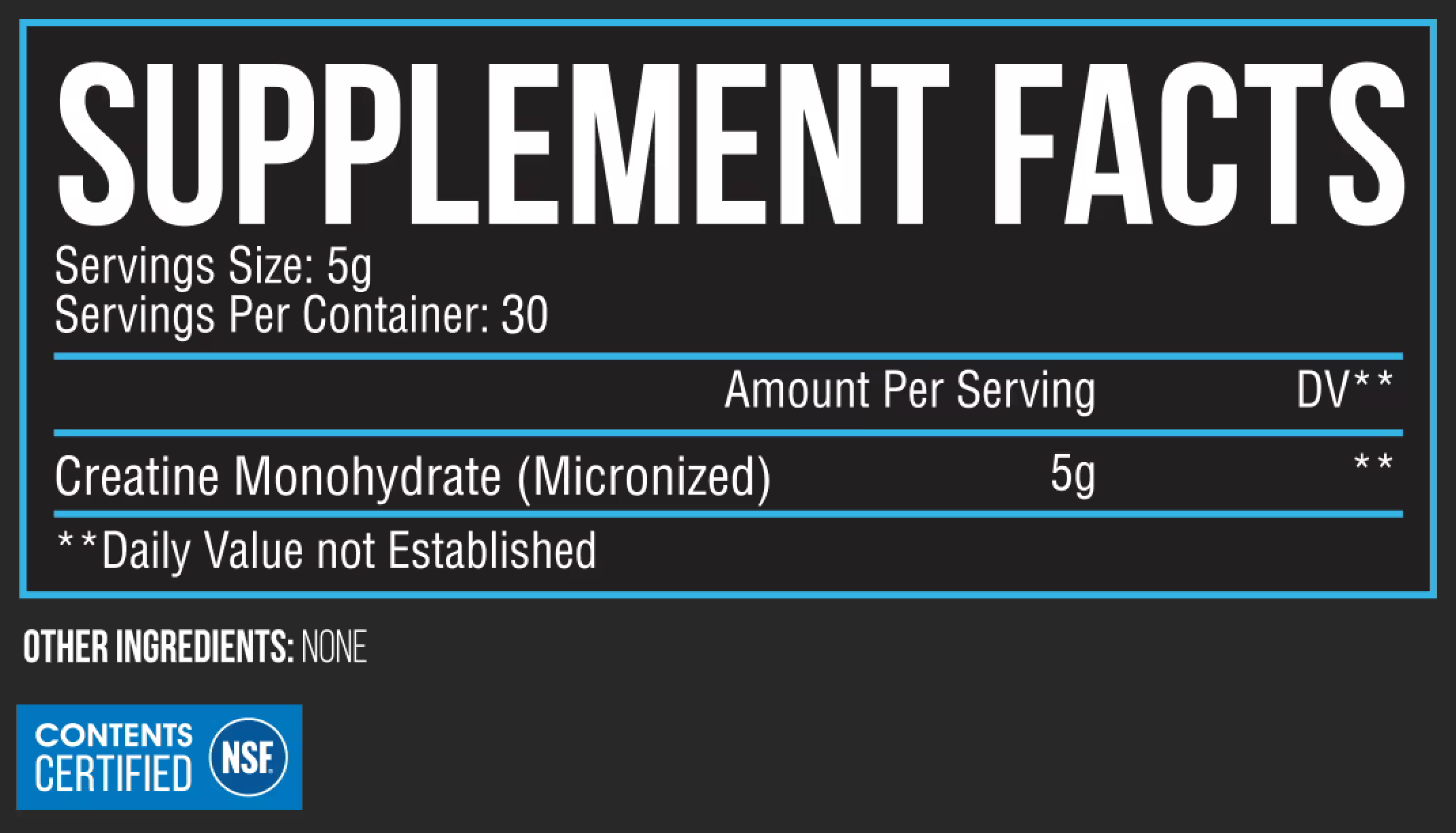 Inspired | Creatine Monohydrate | INRx 30 serving