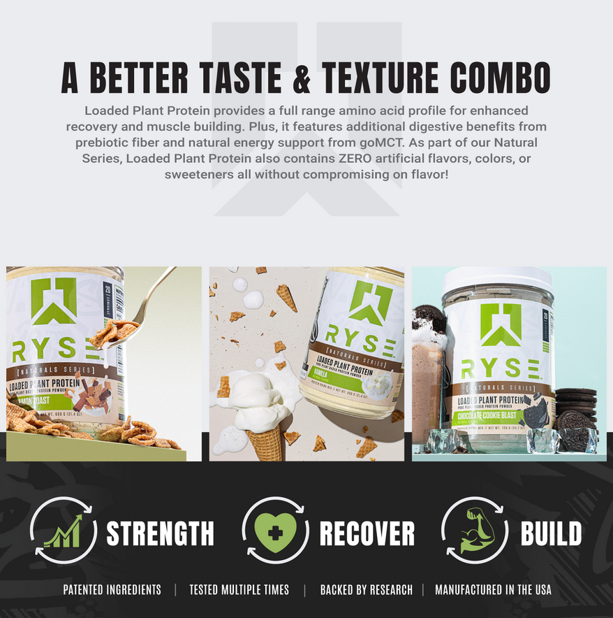 RYSE | Loaded Plant Protein | Natural Series