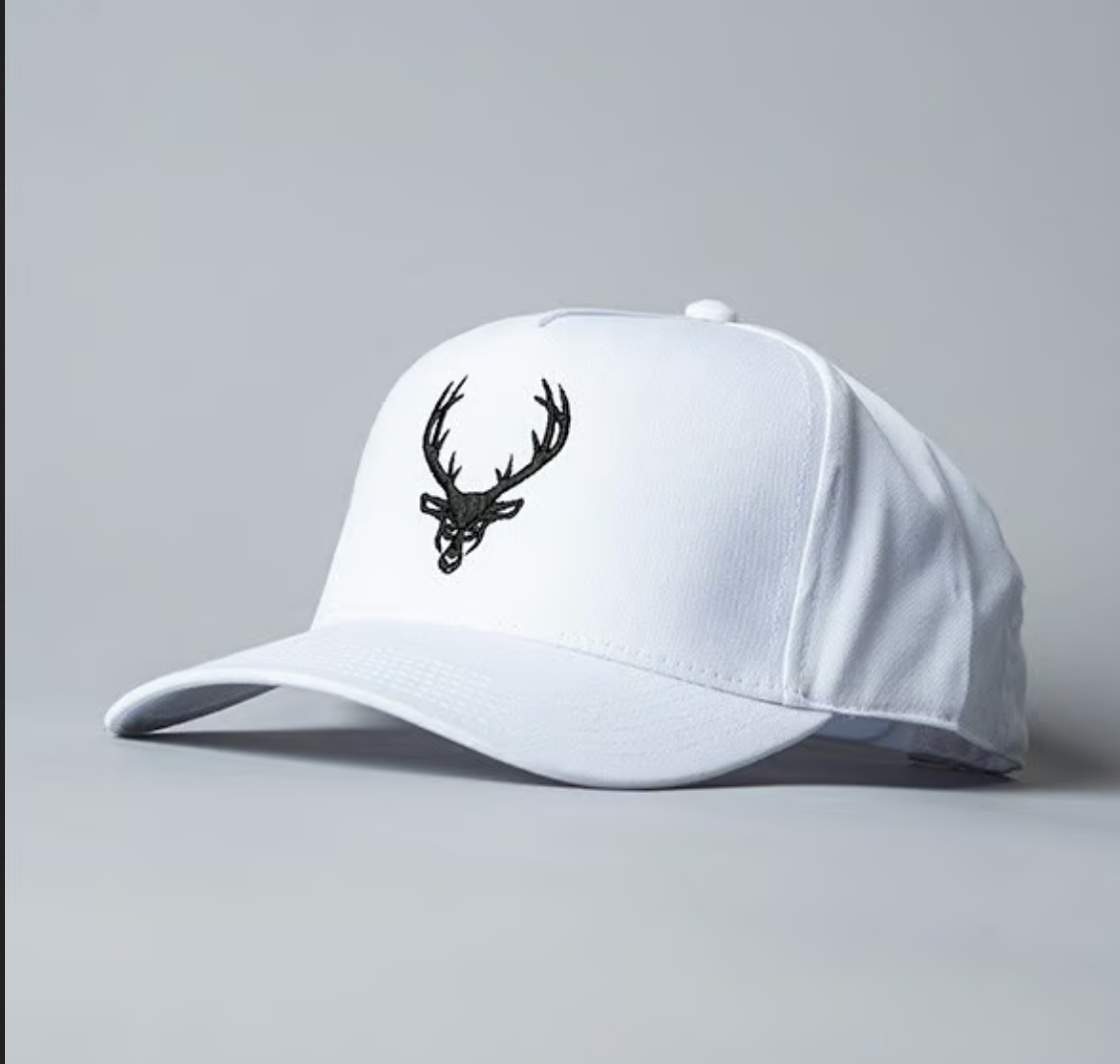 Bucked Up |  A Frame Hat (White/Black Logo)