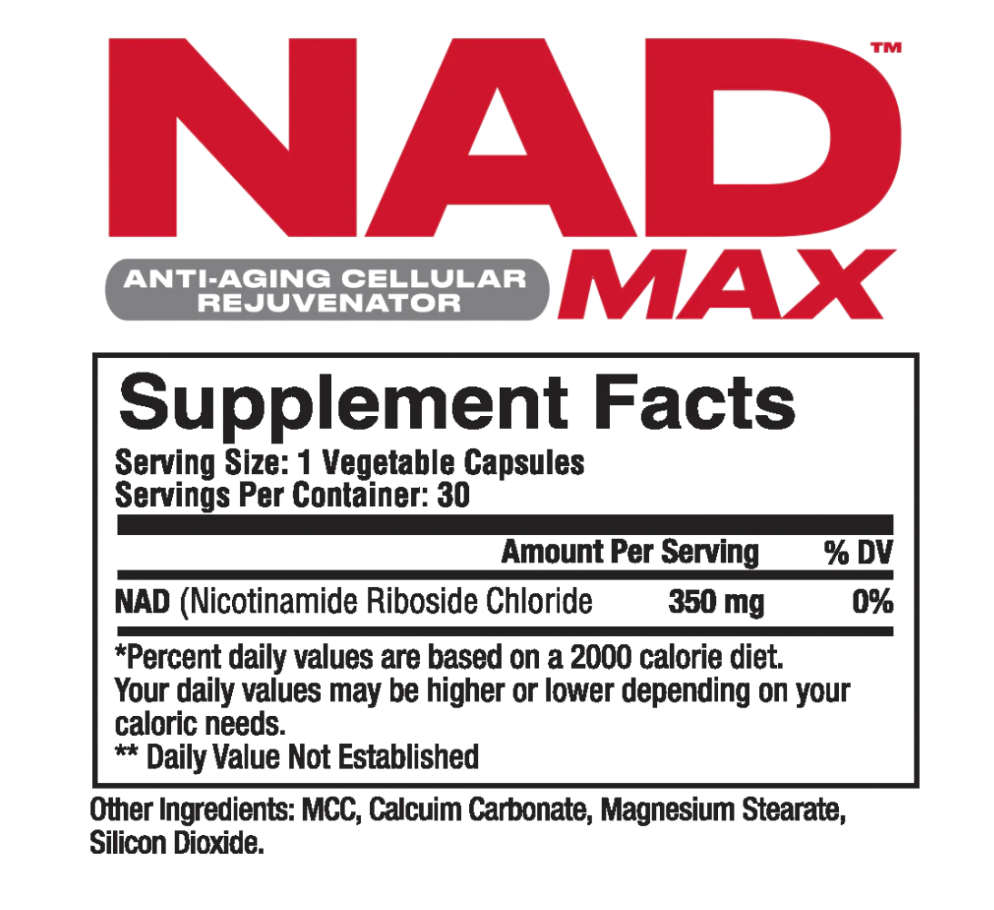 Metabolic Nutrition | NAD Max | 30 servings