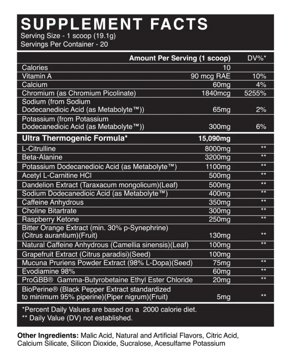 BlackMarket x Anabolic Warfare | Scorch (20 servings)
