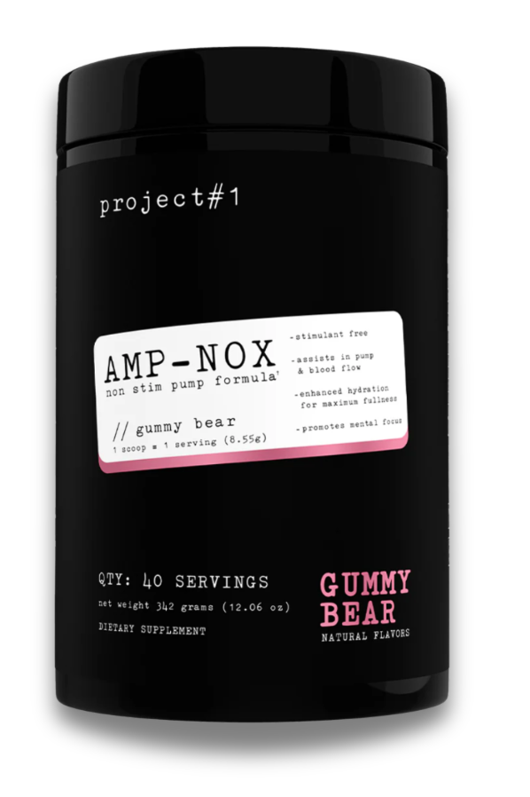 Project #1 | Amp-Nox Pre Workout | Non Stim (40 servings)
