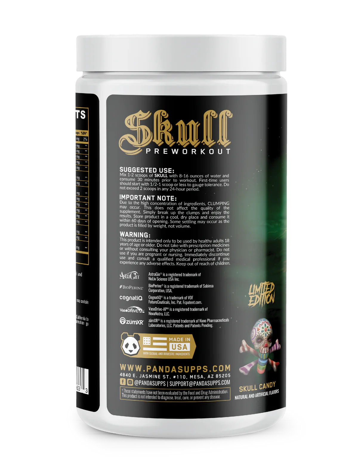 Panda Supps | Skull | Preworkout | Limited Edition