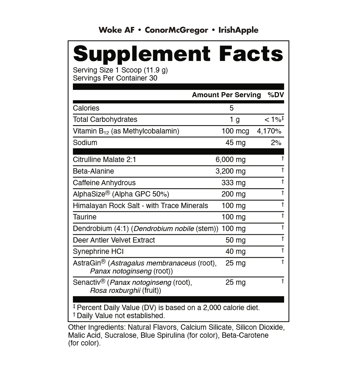 Bucked Up x Conor McGregor | Woke Af | Notorius Buck Pre Workout