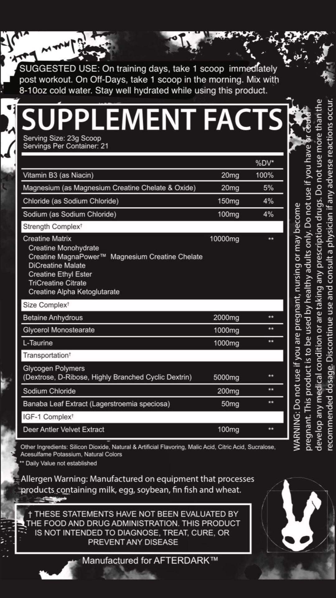 Afterdark | Creation (Creatine + IGF) - In Action | Nutrastop