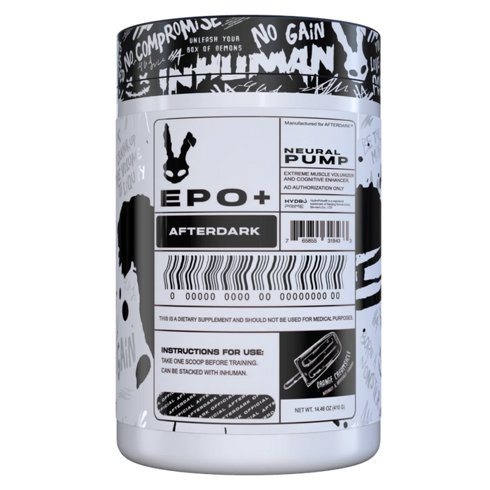 Afterdark | EPO+ Neural Pump | Stim Free Pre - In Action | Nutrastop
