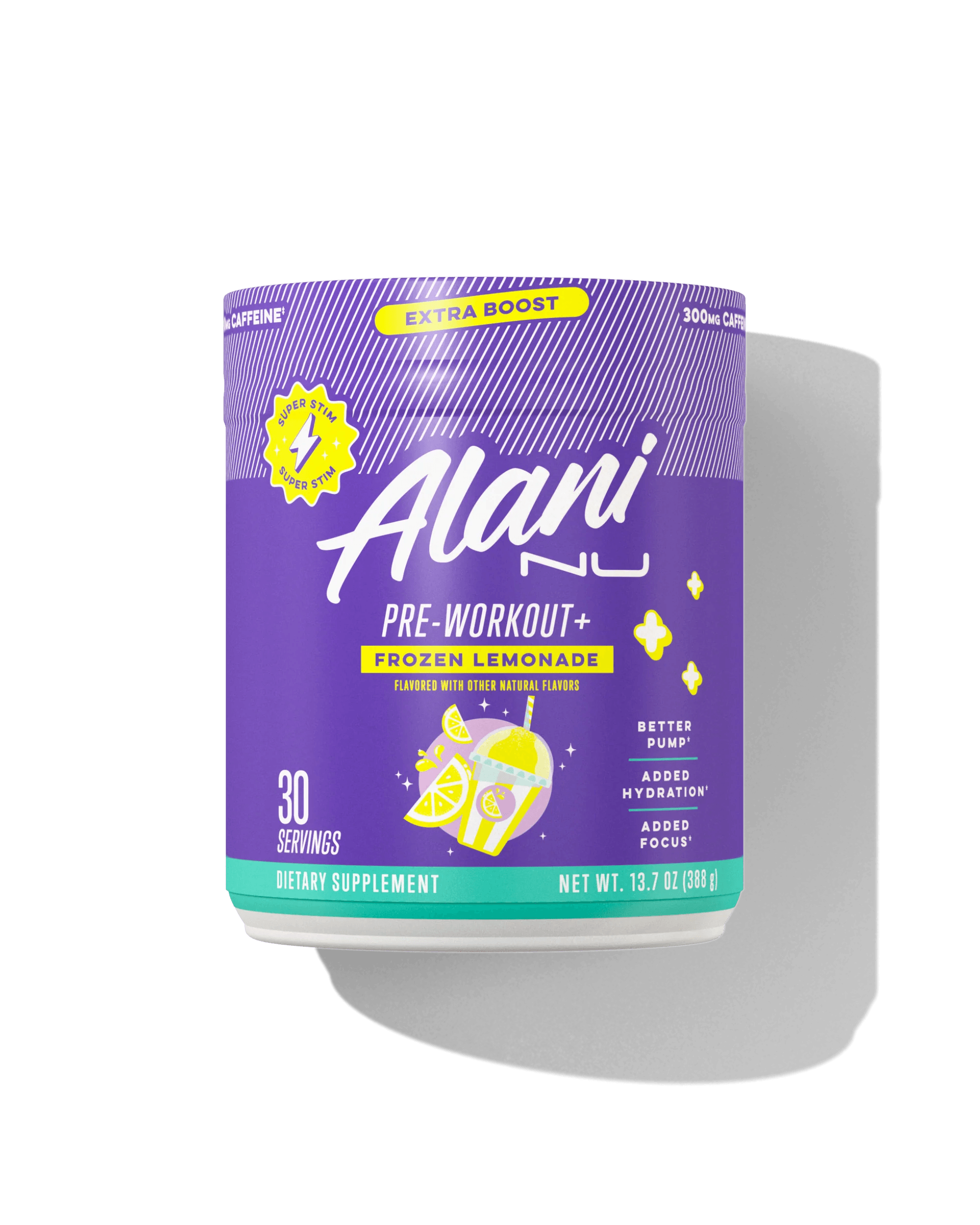 alani nu preworkout frozen lemonade container