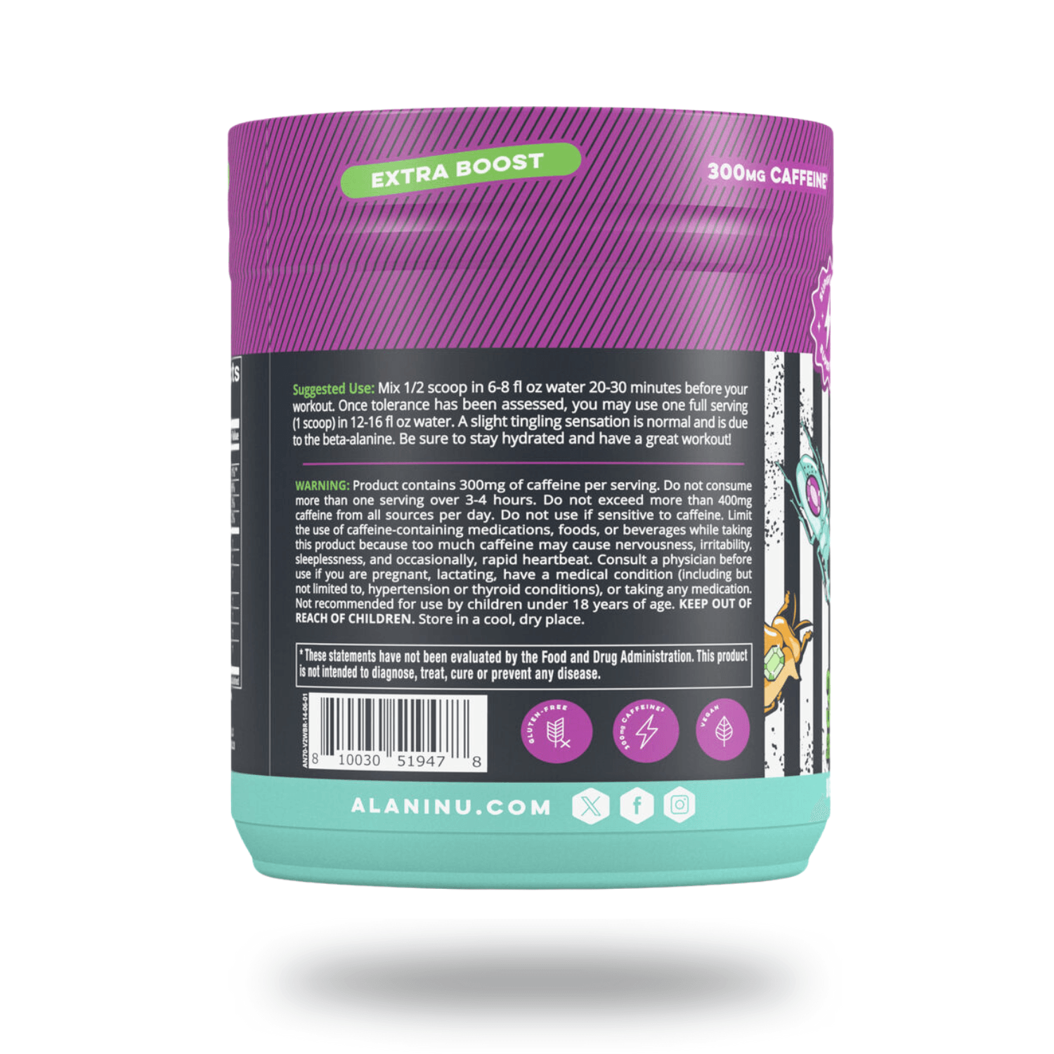 alani nu witches brew plus side label