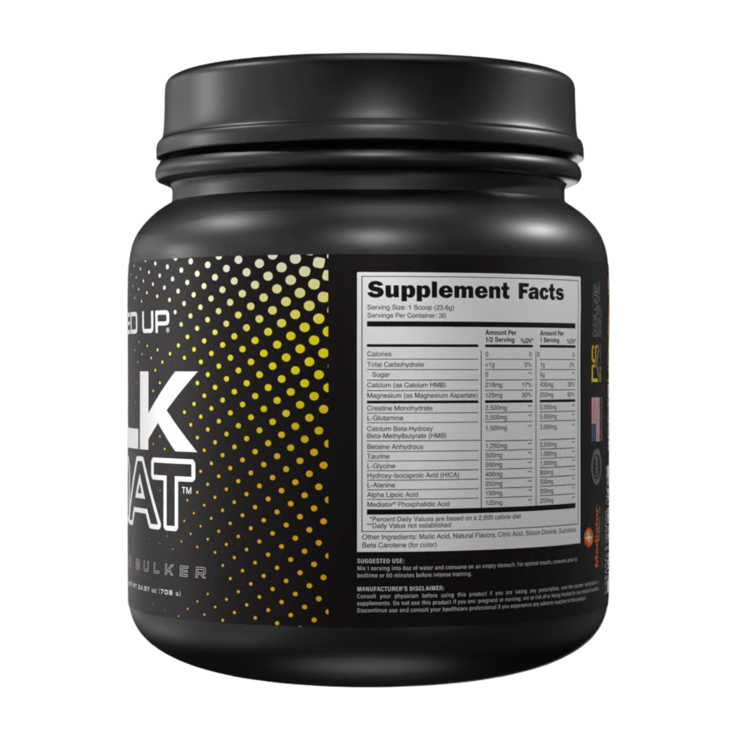 Bucked Up Bucked Up | All Bulk No Bloat - Back View | Nutrastop