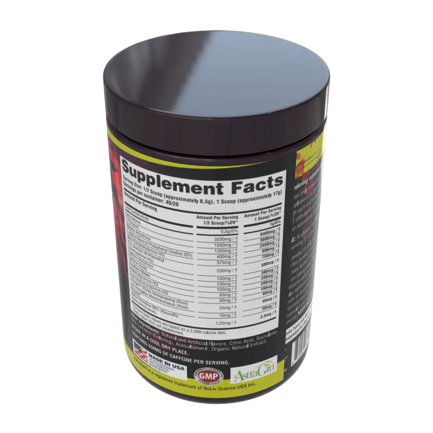 Anarchy Labs Pre-Workout Supplement - Product View | Nutrastop