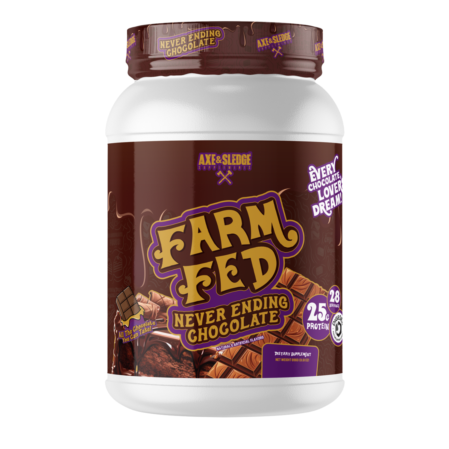Axe & Sledge | Farm Fed Protein | 100% Whey Protein Isolate