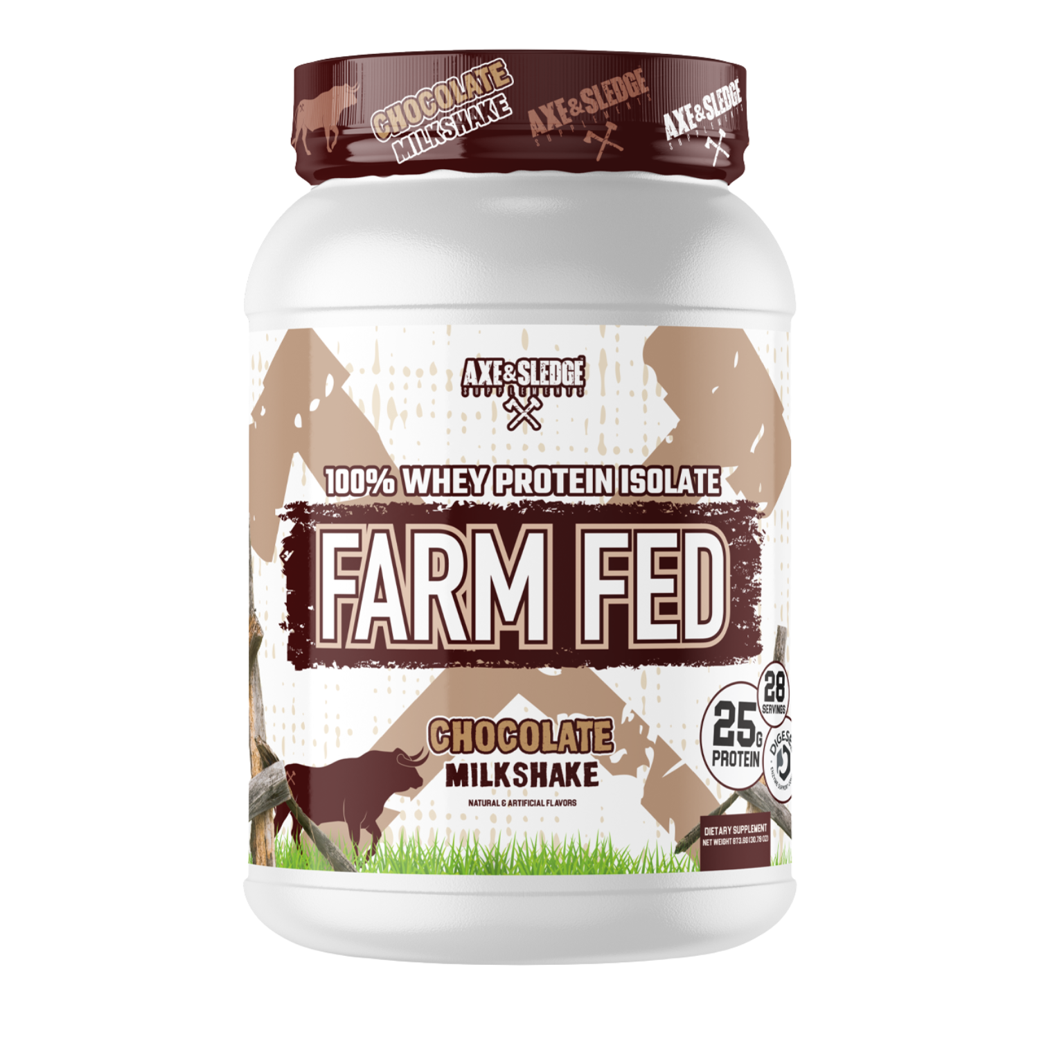 Axe & Sledge | Farm Fed Protein | 100% Whey Protein Isolate