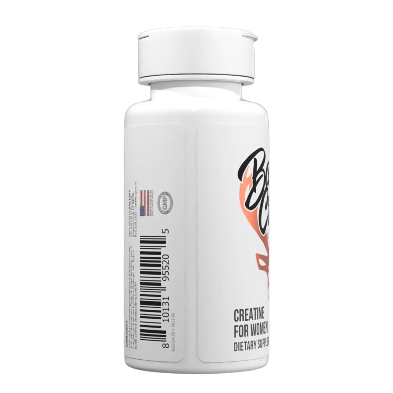Bucked Up Bucked Up | Babe Creatine | Creatine HCl Capsules - Side View | Nutrastop