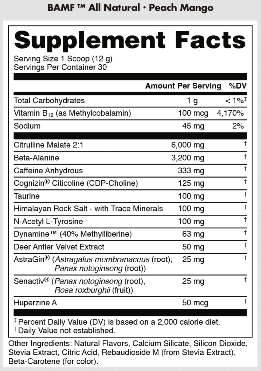 Bucked Up | Natural Pre | 30 Servings - Product Image | Nutrastop