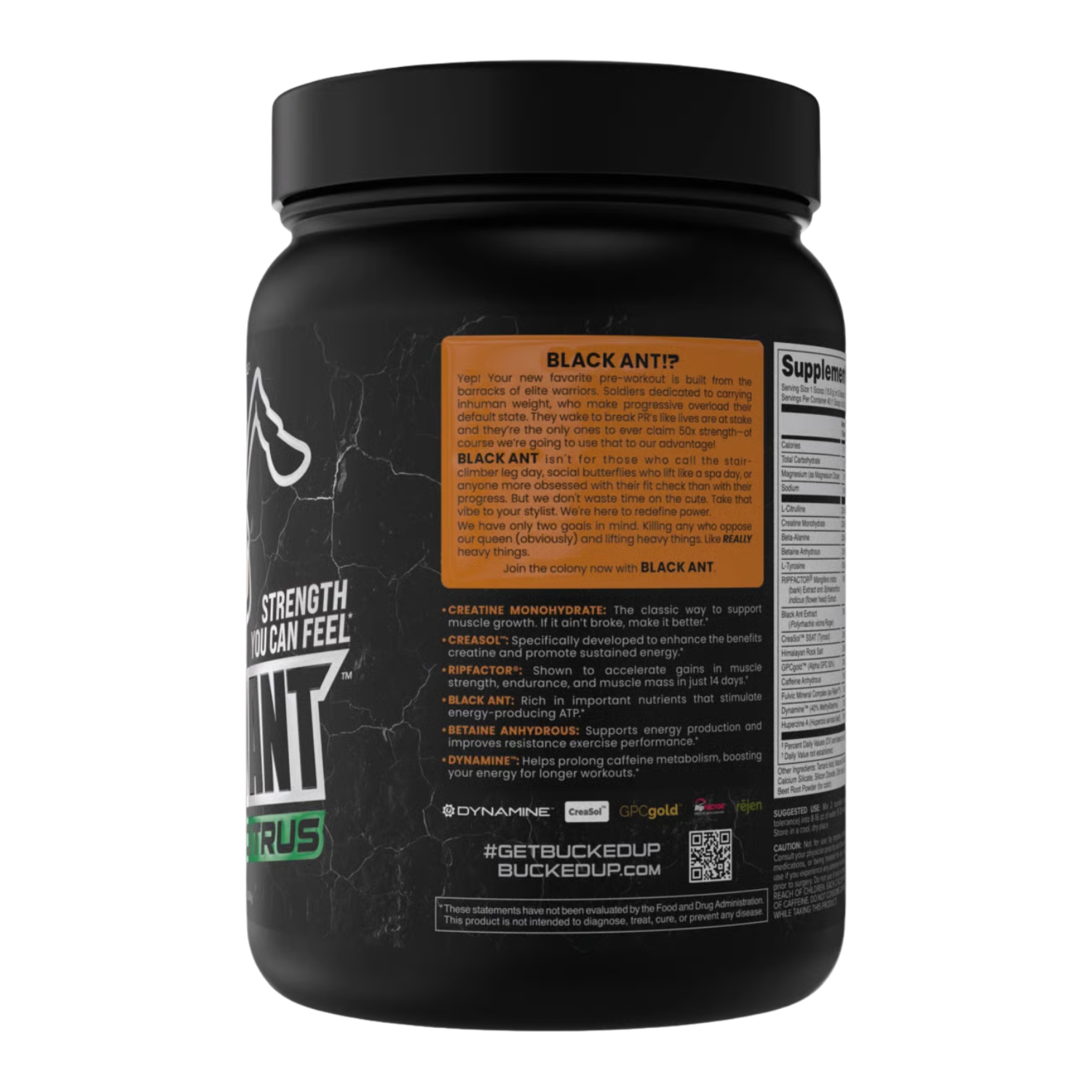 Bucked Up | Black Ant - Product Image | Nutrastop