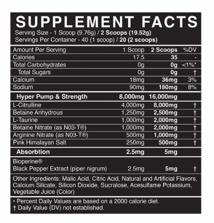 Blackmarket | Pump | Pre-Workout - In Action | Nutrastop