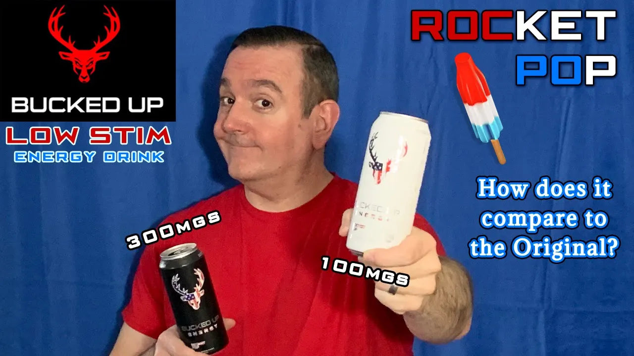 Bucked Up Energy Drink - Low Stim (100mg Caffeine) - In Action | Nutrastop