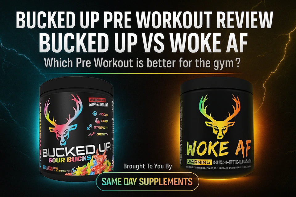 Bucked Up | Pre Workout | 30 Serving | Original Formula - In Action | Nutrastop