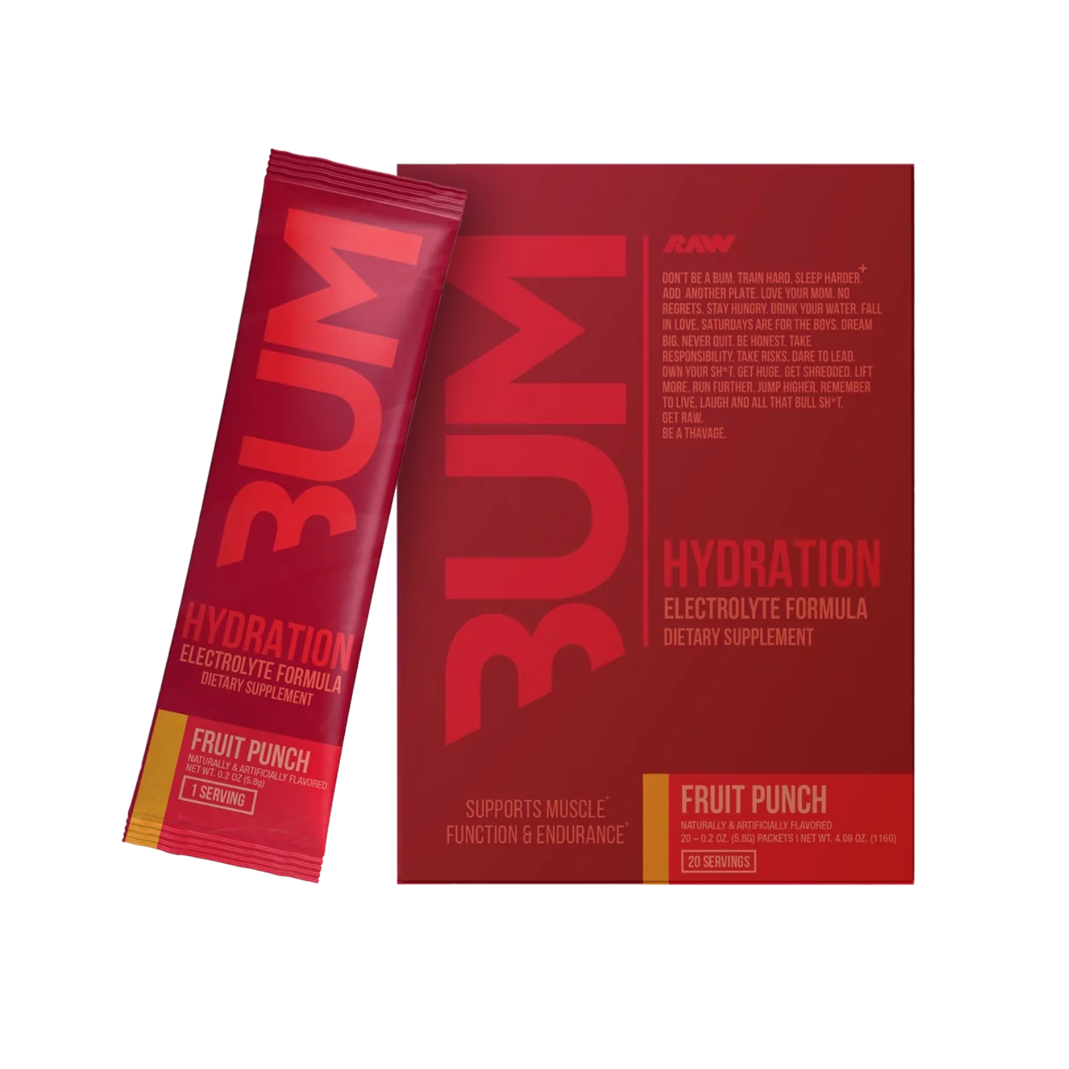 Raw | BUM Hydration | Electrolyte Formula