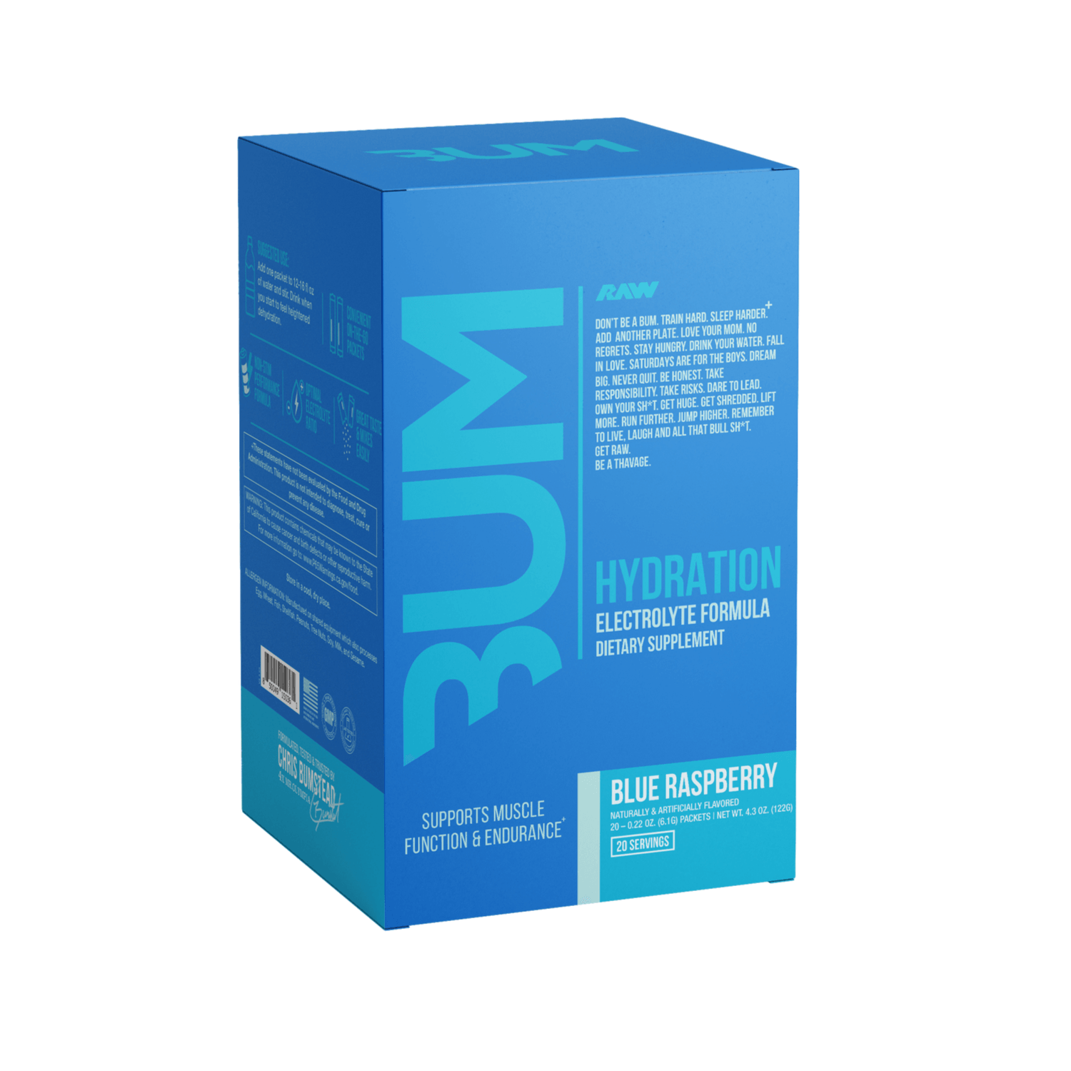 Raw | BUM Hydration | Electrolyte Formula