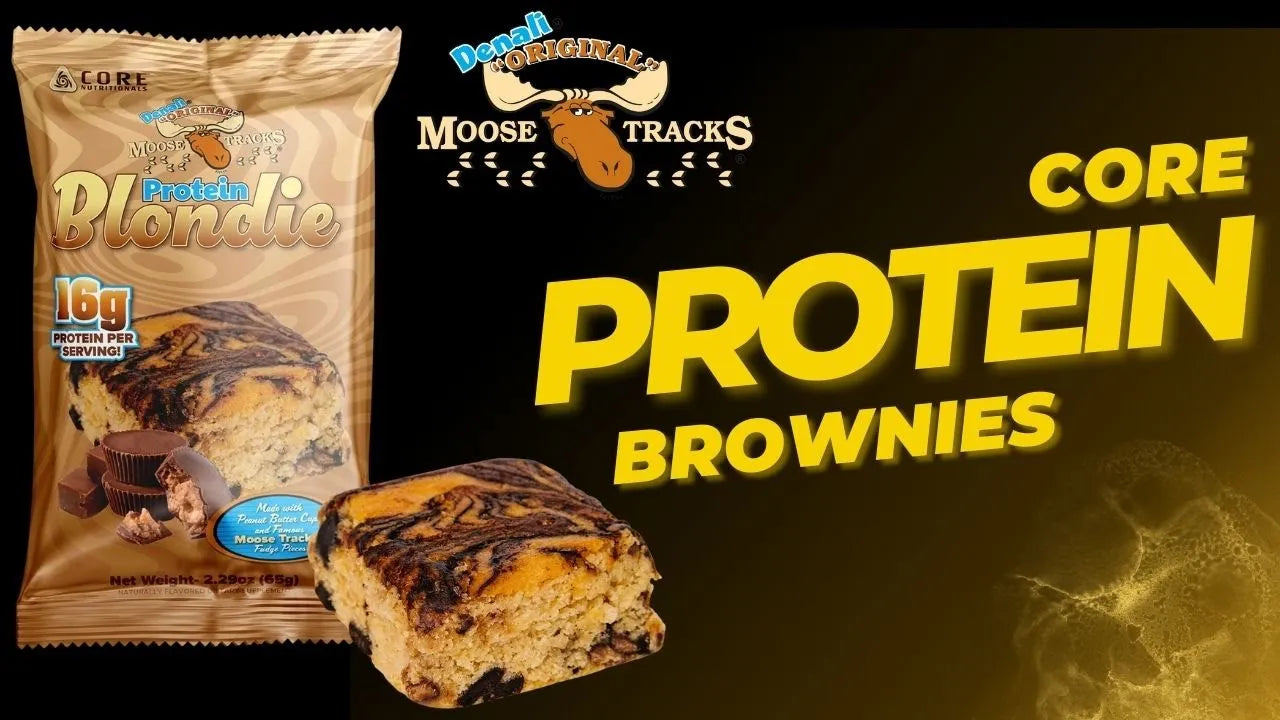 Core Nutritionals | Denali Chocolate Moose Tracks | Protein Brownie - In Action | Nutrastop