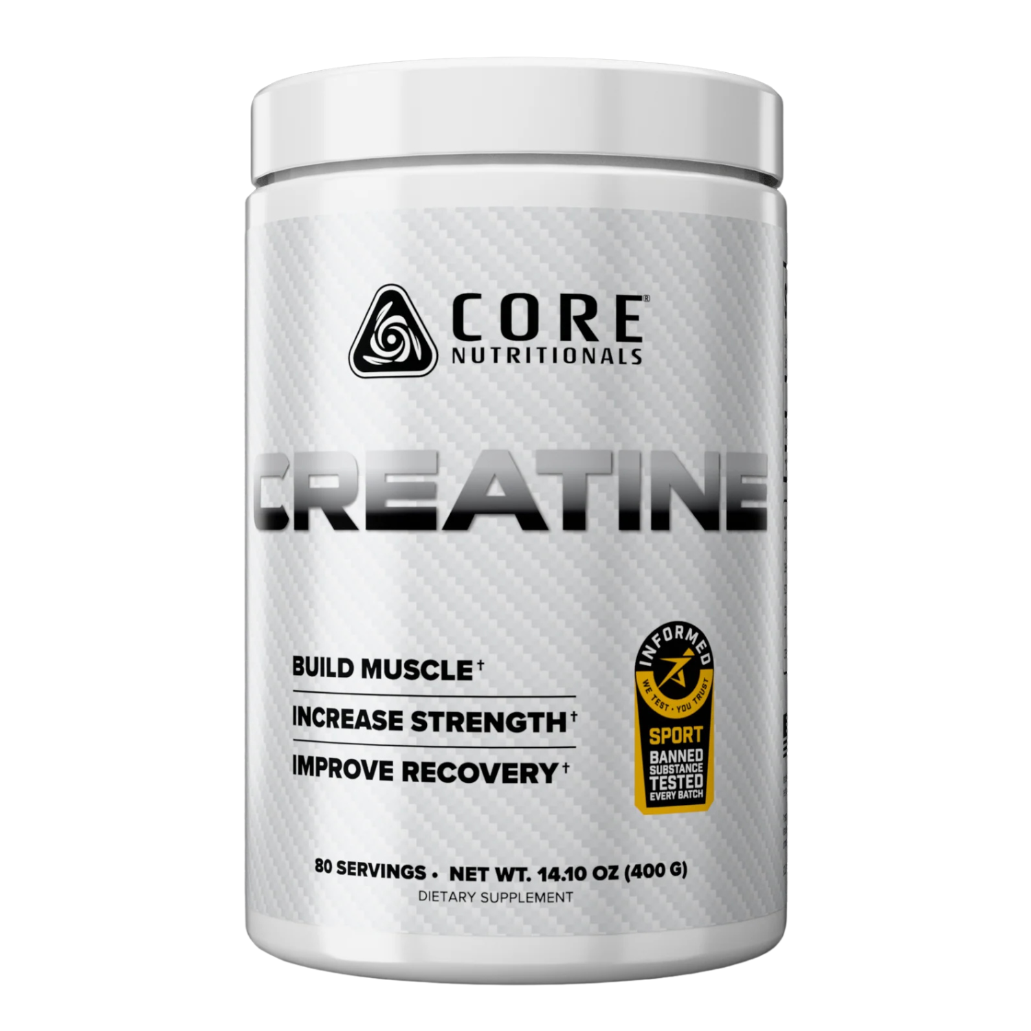 Core Nutritionals | Creatine Mono - Supplement Facts | Nutrastop